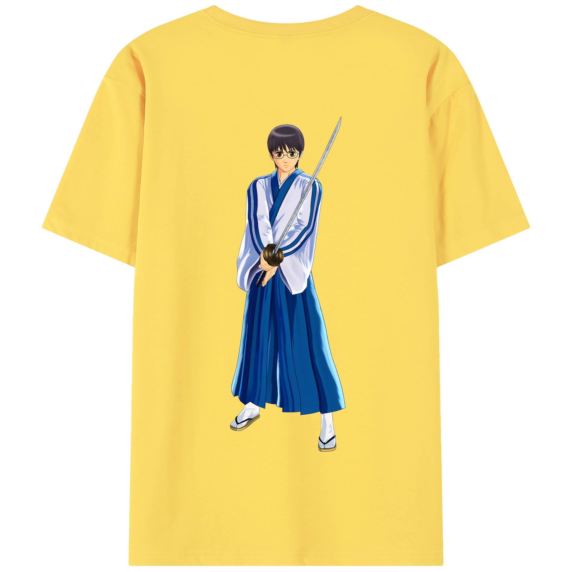 （画像用） ぎんたま 坂田銀時（さかたぎんとき） 神楽 志村新八（しむら しんぱち） GINTAMA Sakata Gintoki Kagura Shimura Shinpachi 綿100％半袖Tシャツ（背面プリント）
