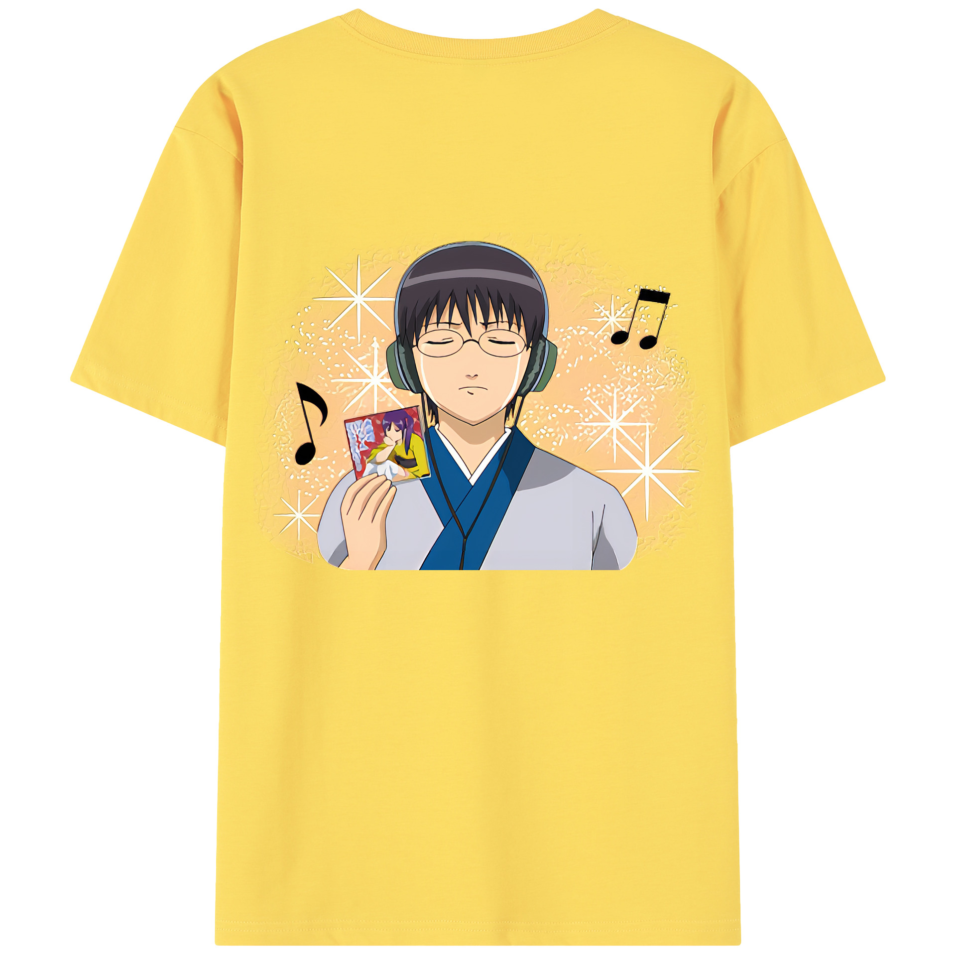 （画像用） ぎんたま 坂田銀時（さかたぎんとき） 神楽 志村新八（しむら しんぱち） GINTAMA Sakata Gintoki Kagura Shimura Shinpachi 綿100％半袖Tシャツ（背面プリント）