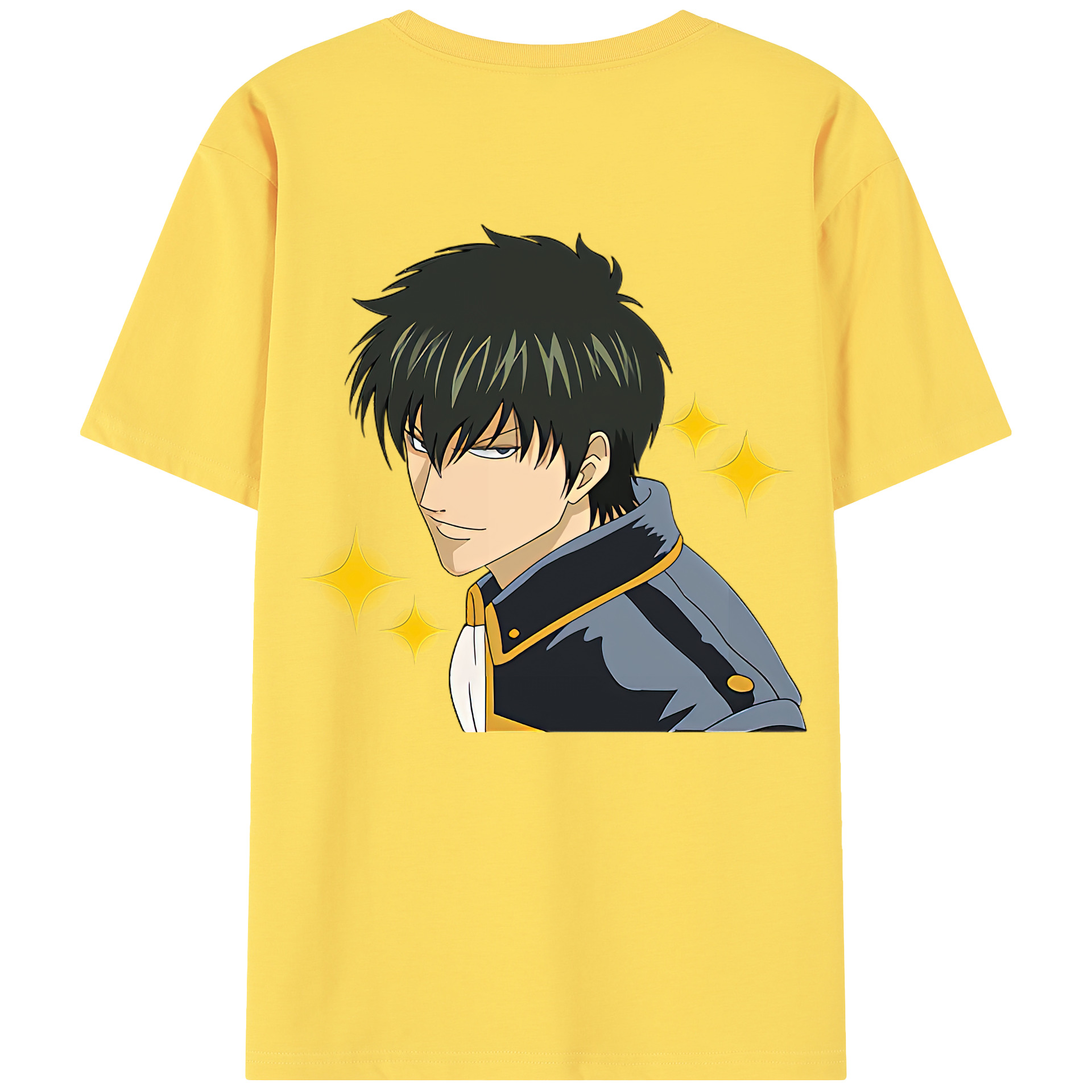 （画像用） ぎんたま 坂田銀時（さかたぎんとき） 神楽 志村新八（しむら しんぱち） GINTAMA Sakata Gintoki Kagura Shimura Shinpachi 綿100％半袖Tシャツ（背面プリント）