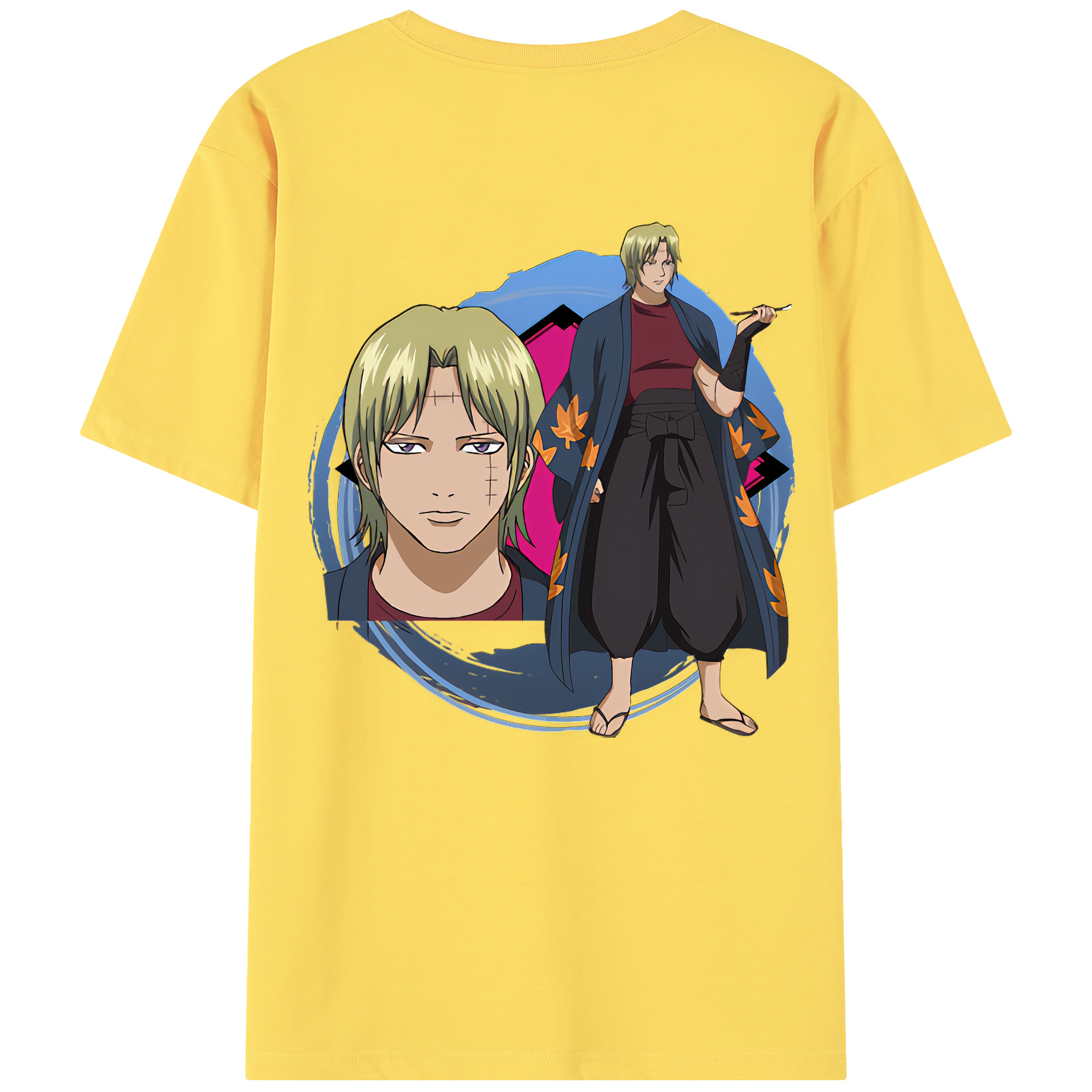（画像用） ぎんたま 坂田銀時（さかたぎんとき） 神楽 志村新八（しむら しんぱち） GINTAMA Sakata Gintoki Kagura Shimura Shinpachi 綿100％半袖Tシャツ（背面プリント）