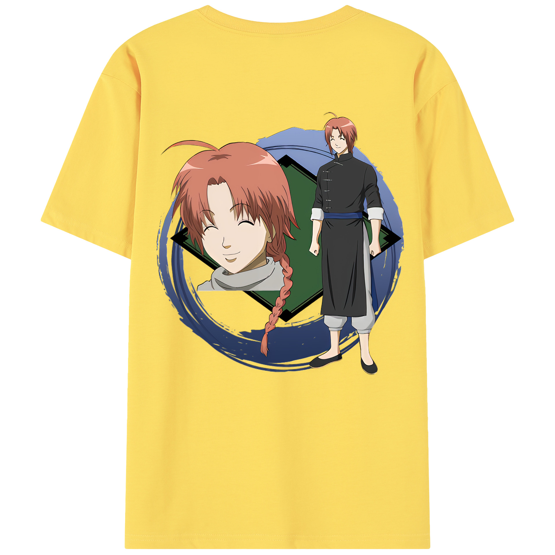 （画像用） ぎんたま 坂田銀時（さかたぎんとき） 神楽 志村新八（しむら しんぱち） GINTAMA Sakata Gintoki Kagura Shimura Shinpachi 綿100％半袖Tシャツ（背面プリント）