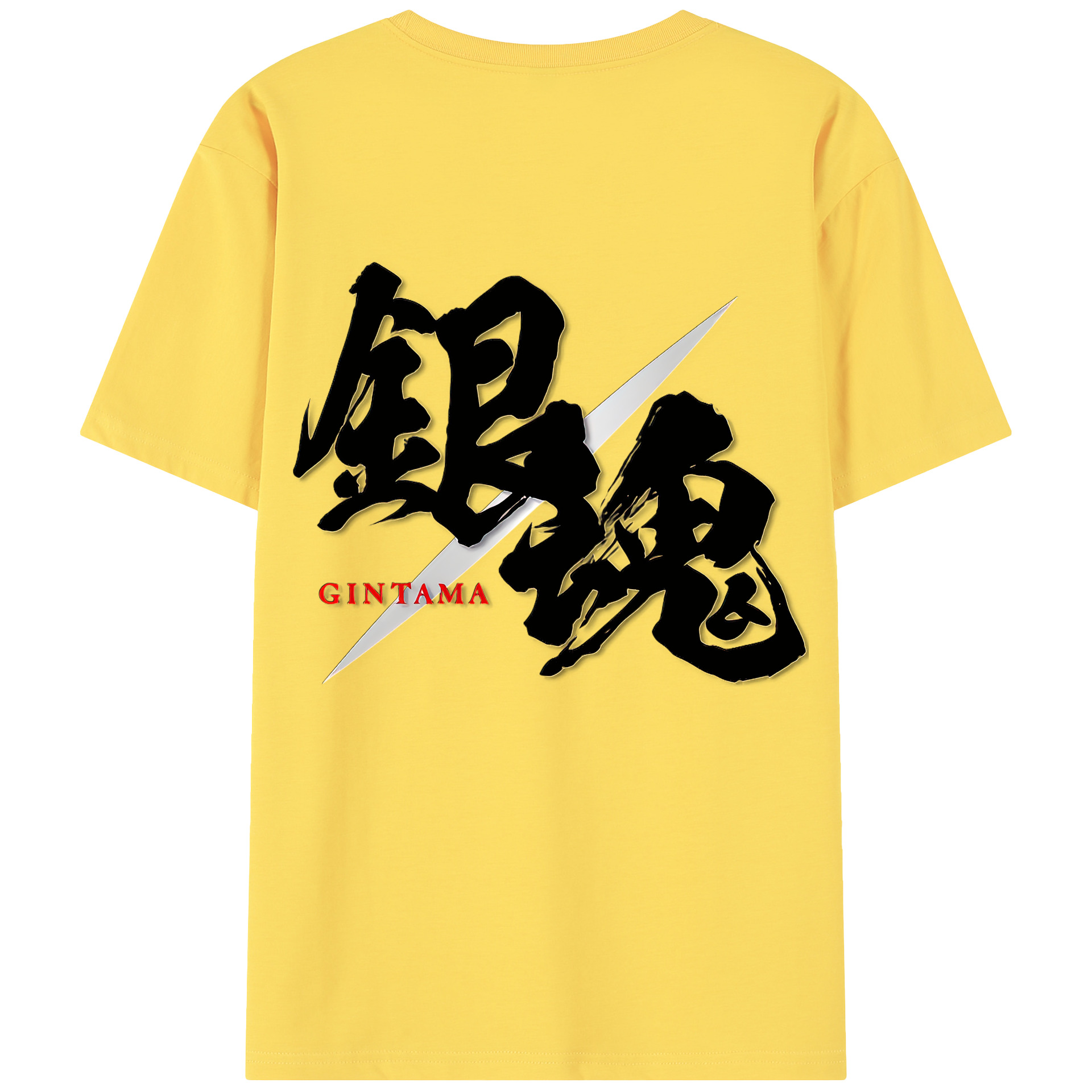 （画像用） ぎんたま 坂田銀時（さかたぎんとき） 神楽 志村新八（しむら しんぱち） GINTAMA Sakata Gintoki Kagura Shimura Shinpachi 綿100％半袖Tシャツ（背面プリント）
