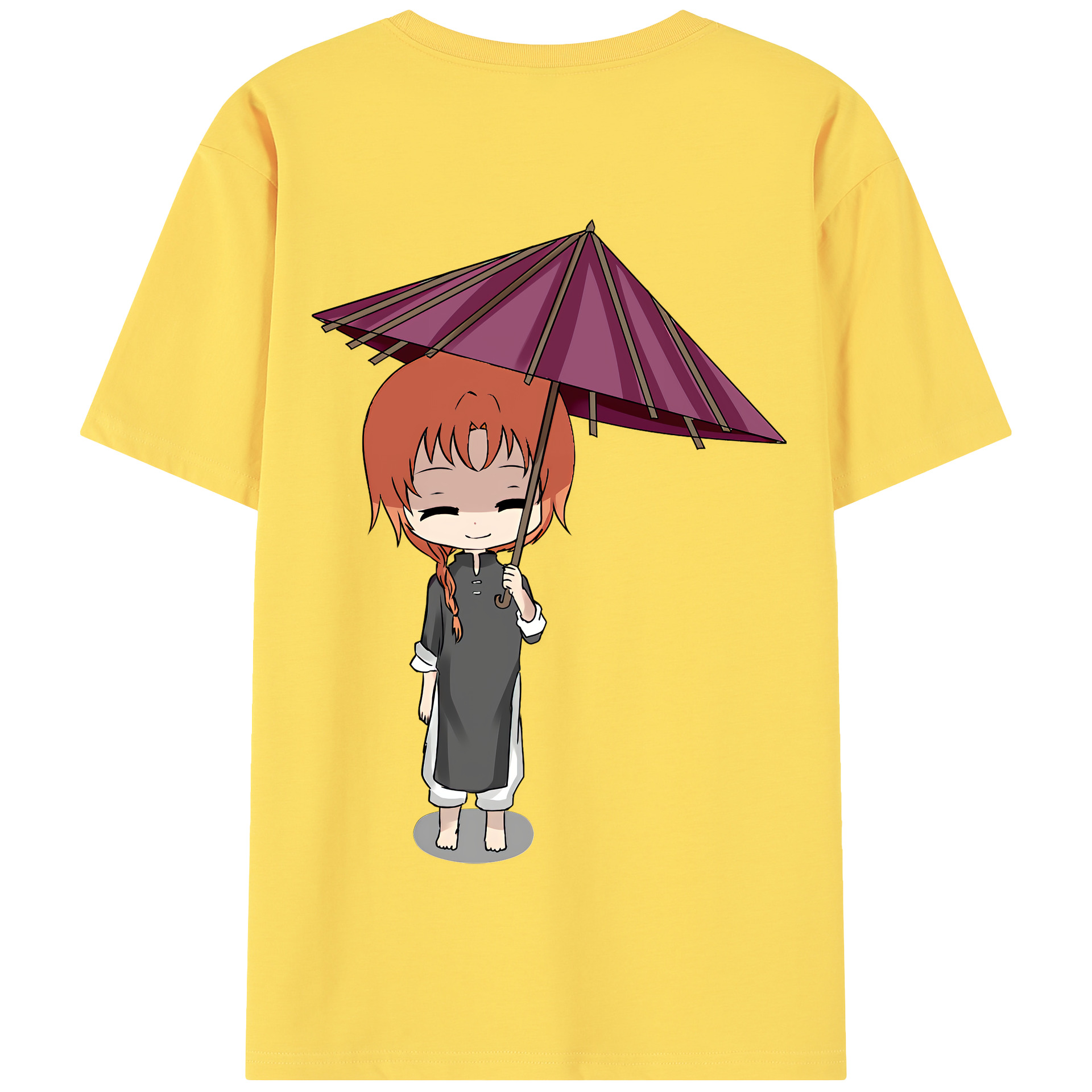 （画像用） ぎんたま 坂田銀時（さかたぎんとき） 神楽 志村新八（しむら しんぱち） GINTAMA Sakata Gintoki Kagura Shimura Shinpachi 綿100％半袖Tシャツ（背面プリント）