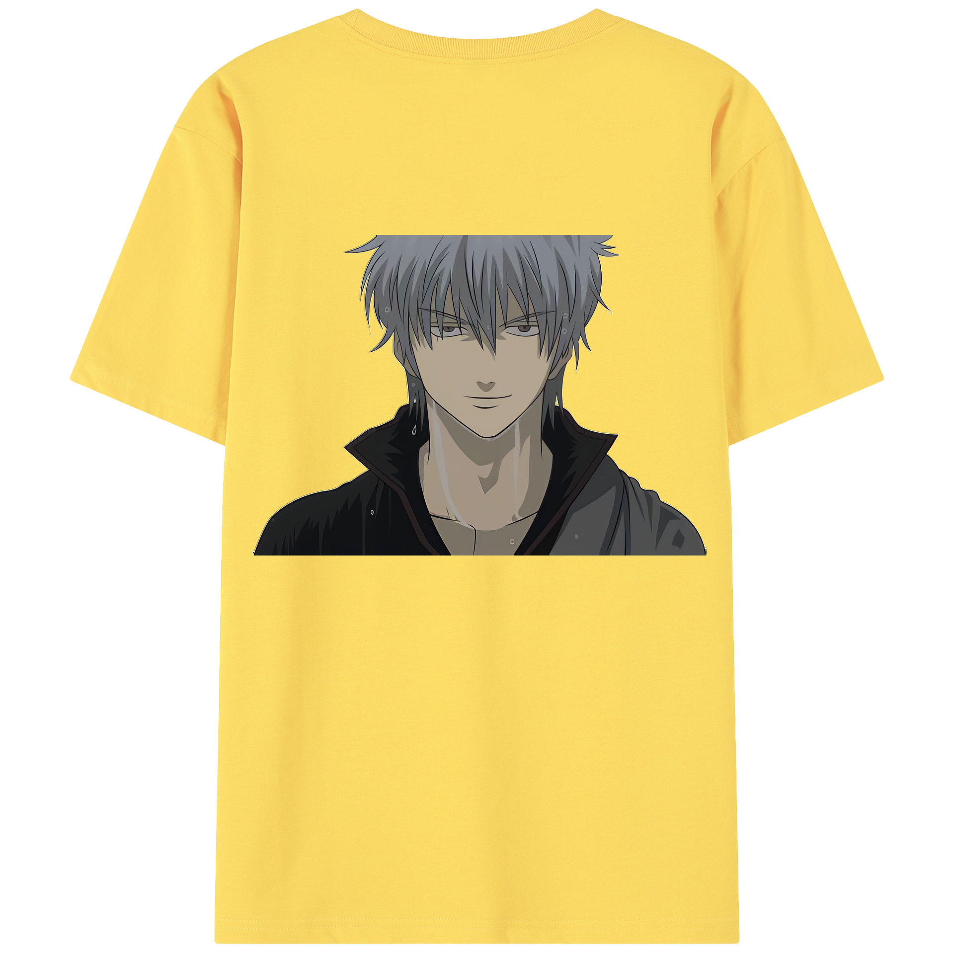 （画像用） ぎんたま 坂田銀時（さかたぎんとき） 神楽 志村新八（しむら しんぱち） GINTAMA Sakata Gintoki Kagura Shimura Shinpachi 綿100％半袖Tシャツ（背面プリント）