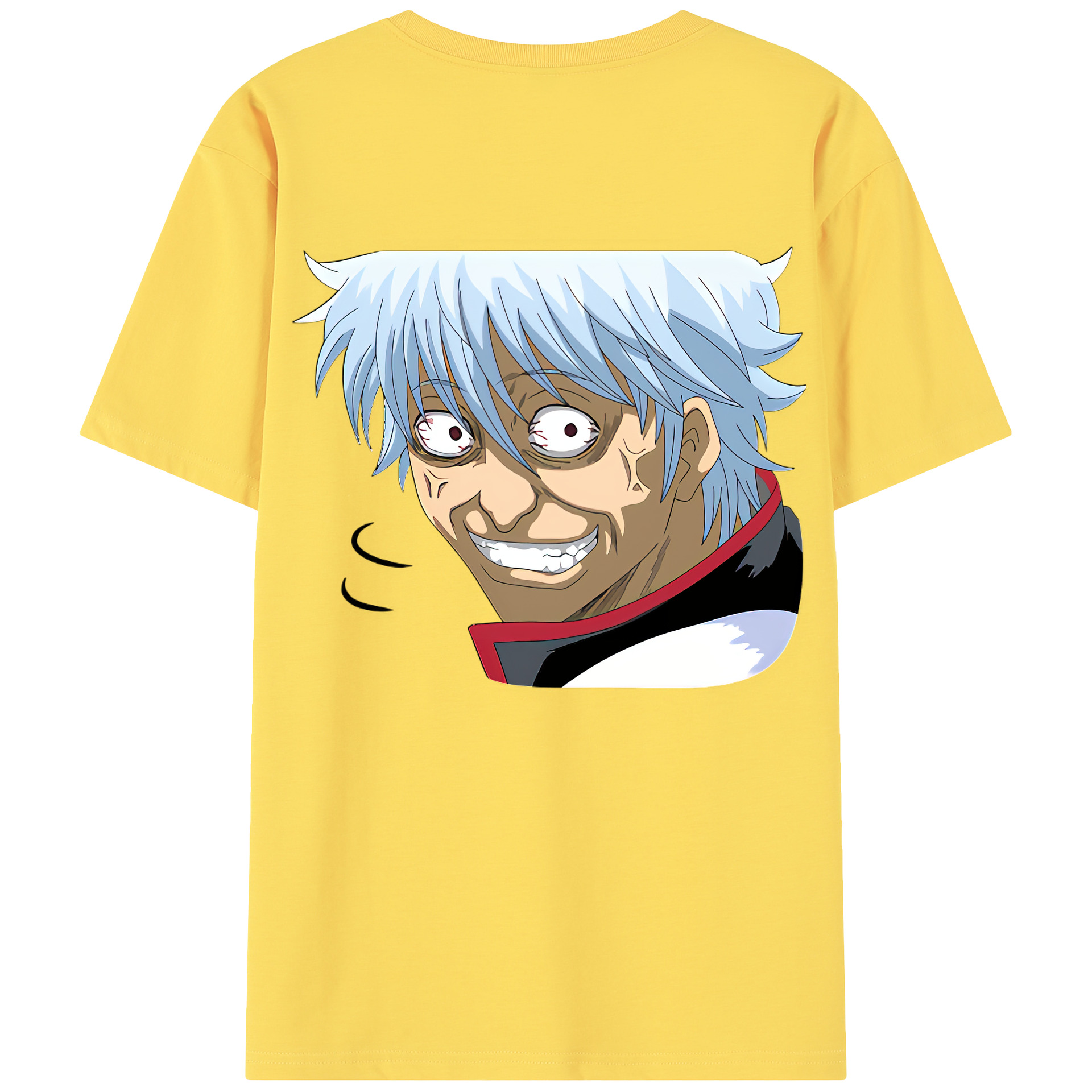 （画像用） ぎんたま 坂田銀時（さかたぎんとき） 神楽 志村新八（しむら しんぱち） GINTAMA Sakata Gintoki Kagura Shimura Shinpachi 綿100％半袖Tシャツ（背面プリント）