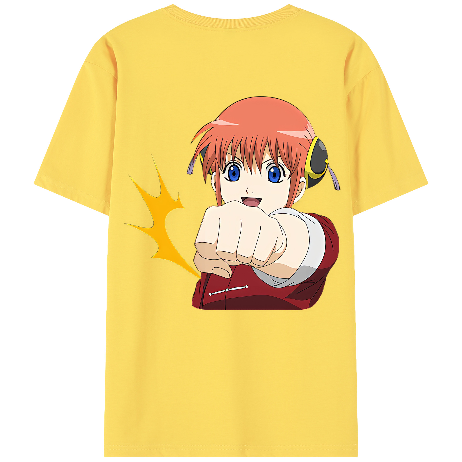 （画像用） ぎんたま 坂田銀時（さかたぎんとき） 神楽 志村新八（しむら しんぱち） GINTAMA Sakata Gintoki Kagura Shimura Shinpachi 綿100％半袖Tシャツ（背面プリント）