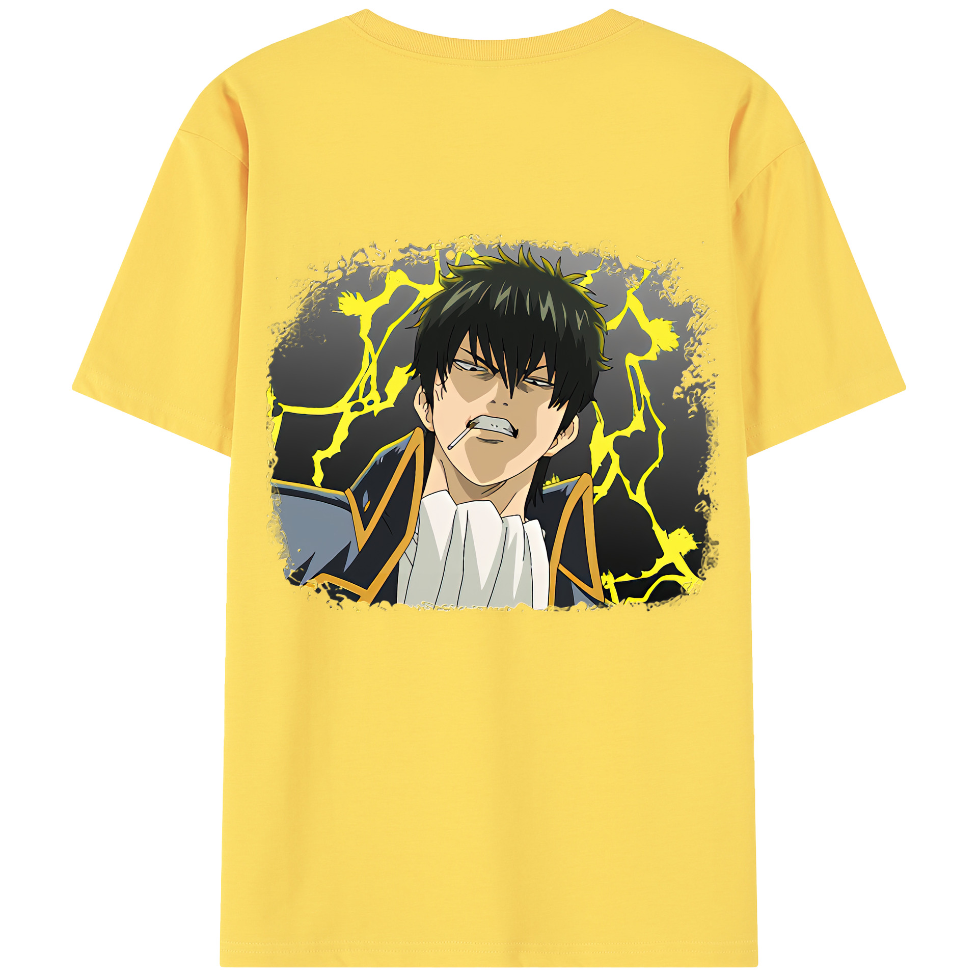 （画像用） ぎんたま 坂田銀時（さかたぎんとき） 神楽 志村新八（しむら しんぱち） GINTAMA Sakata Gintoki Kagura Shimura Shinpachi 綿100％半袖Tシャツ（背面プリント）
