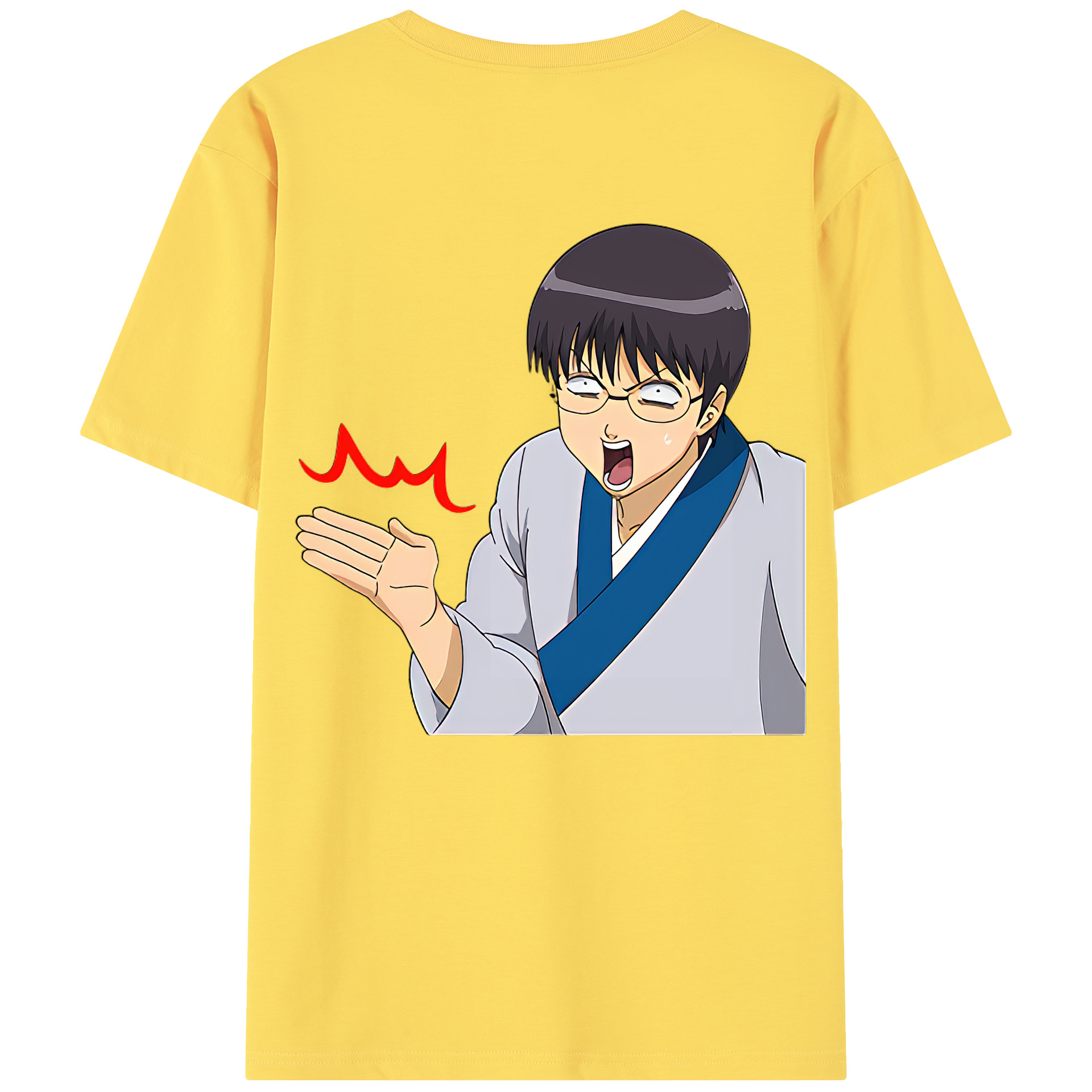 （画像用） ぎんたま 坂田銀時（さかたぎんとき） 神楽 志村新八（しむら しんぱち） GINTAMA Sakata Gintoki Kagura Shimura Shinpachi 綿100％半袖Tシャツ（背面プリント）