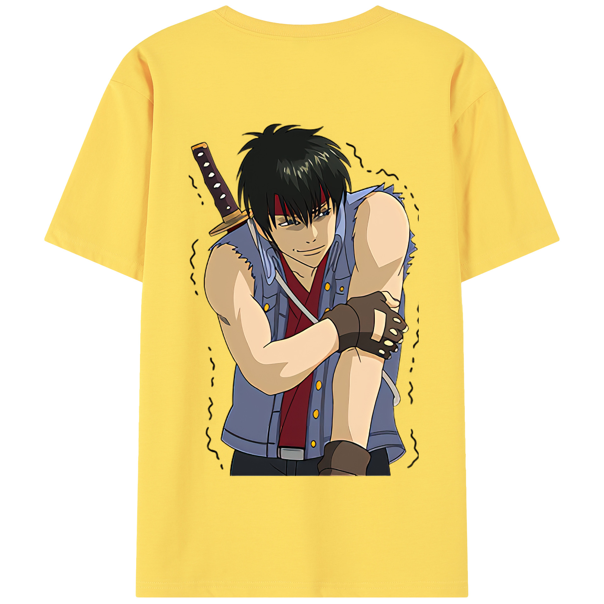 （画像用） ぎんたま 坂田銀時（さかたぎんとき） 神楽 志村新八（しむら しんぱち） GINTAMA Sakata Gintoki Kagura Shimura Shinpachi 綿100％半袖Tシャツ（背面プリント）