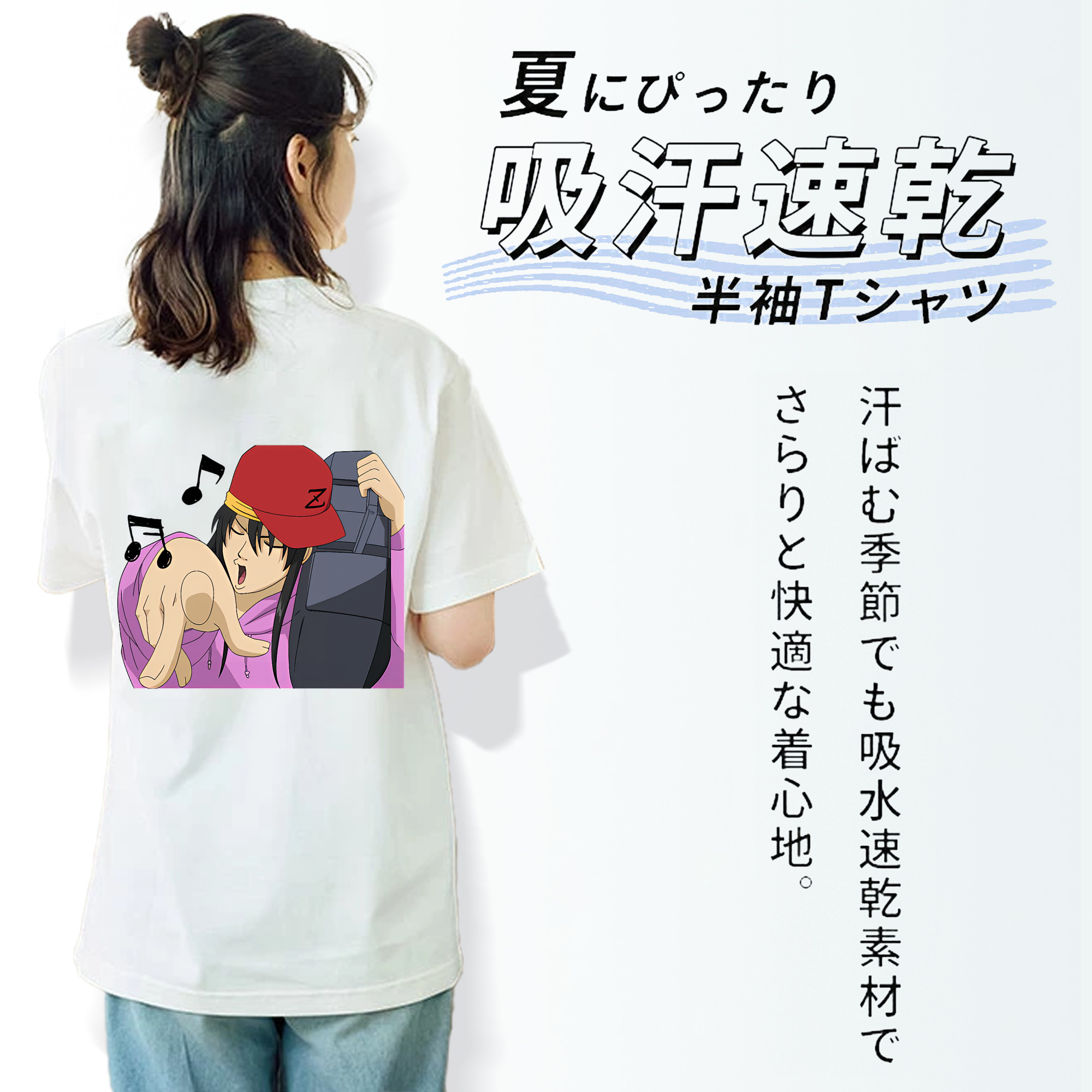 ぎんたま 坂田銀時（さかたぎんとき） 神楽 志村新八（しむら しんぱち） GINTAMA Sakata Gintoki Kagura Shimura Shinpachi 綿100％半袖Tシャツ（背面プリント）