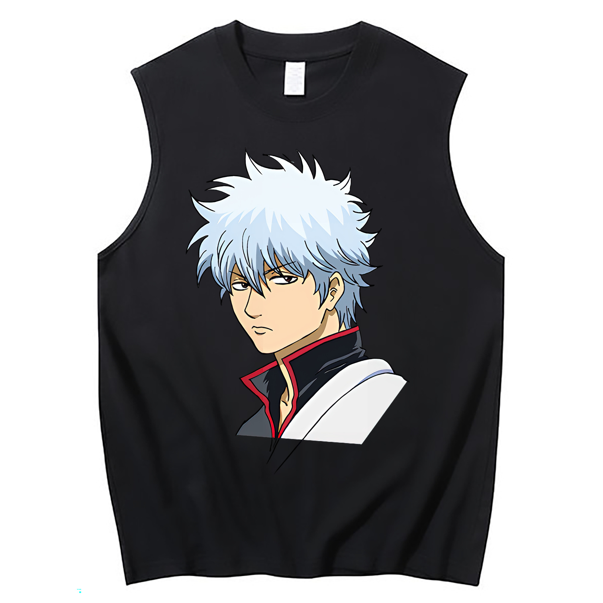 （画像用） ぎんたま 坂田銀時（さかたぎんとき） 神楽 志村新八（しむら しんぱち） GINTAMA Sakata Gintoki Kagura Shimura Shinpachi コットン100％タンクトップ（フロントプリント）