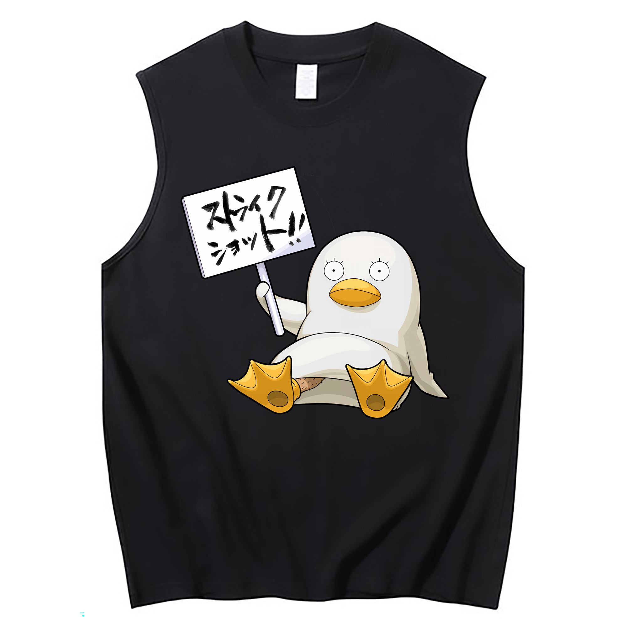 （画像用） ぎんたま 坂田銀時（さかたぎんとき） 神楽 志村新八（しむら しんぱち） GINTAMA Sakata Gintoki Kagura Shimura Shinpachi コットン100％タンクトップ（フロントプリント）