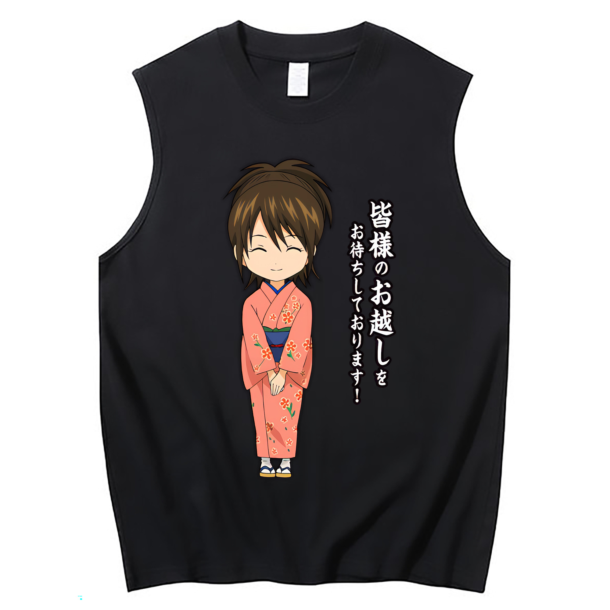 （画像用） ぎんたま 坂田銀時（さかたぎんとき） 神楽 志村新八（しむら しんぱち） GINTAMA Sakata Gintoki Kagura Shimura Shinpachi コットン100％タンクトップ（フロントプリント）