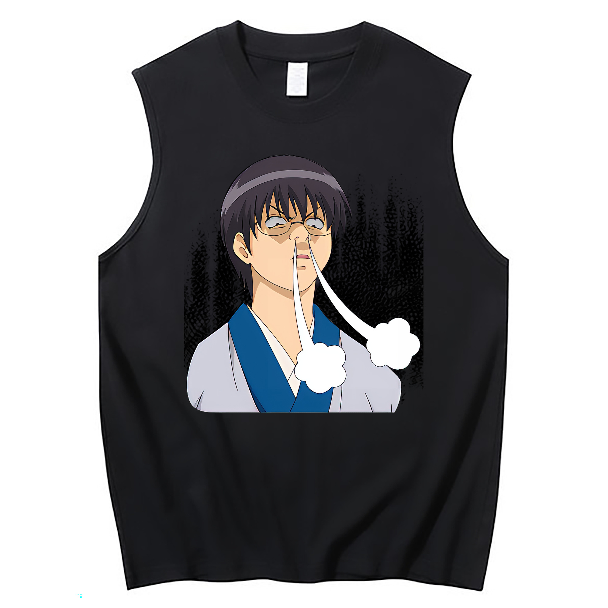 （画像用） ぎんたま 坂田銀時（さかたぎんとき） 神楽 志村新八（しむら しんぱち） GINTAMA Sakata Gintoki Kagura Shimura Shinpachi コットン100％タンクトップ（フロントプリント）
