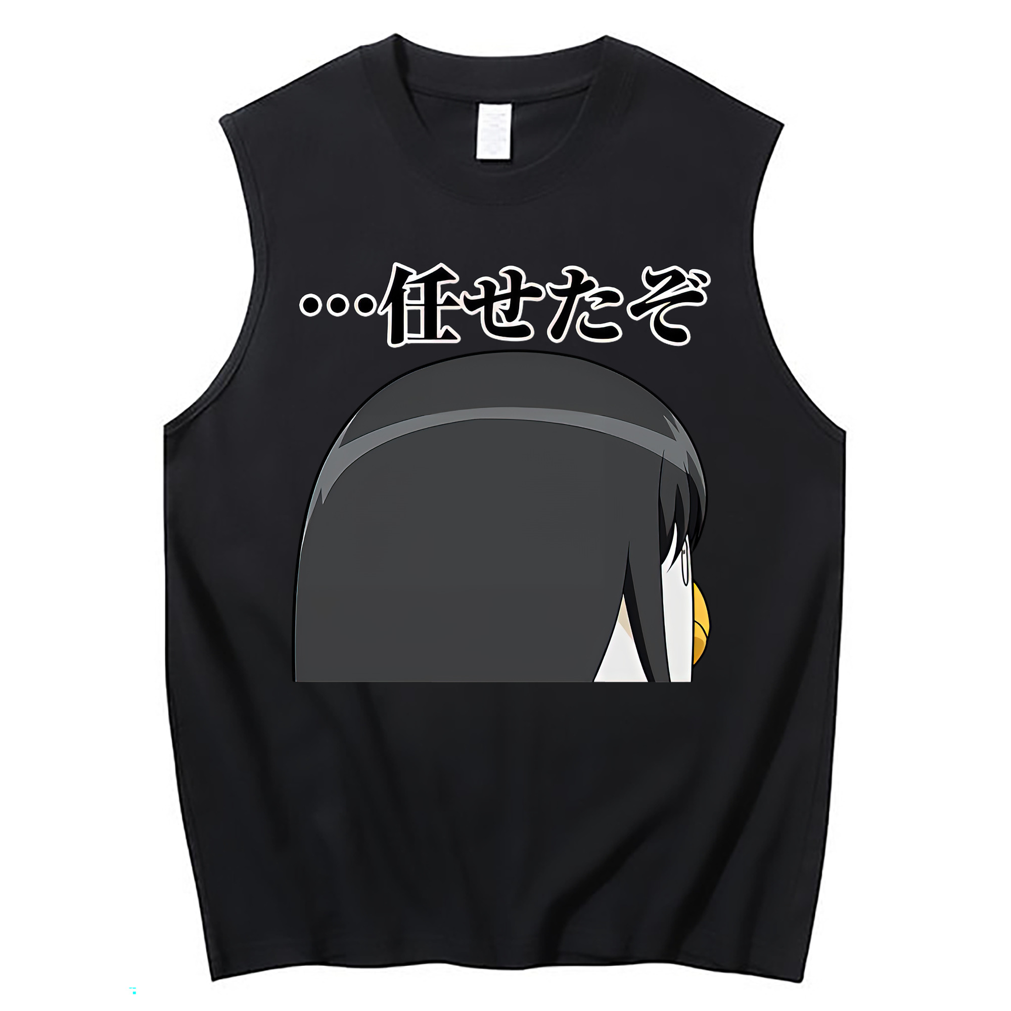 （画像用） ぎんたま 坂田銀時（さかたぎんとき） 神楽 志村新八（しむら しんぱち） GINTAMA Sakata Gintoki Kagura Shimura Shinpachi コットン100％タンクトップ（フロントプリント）