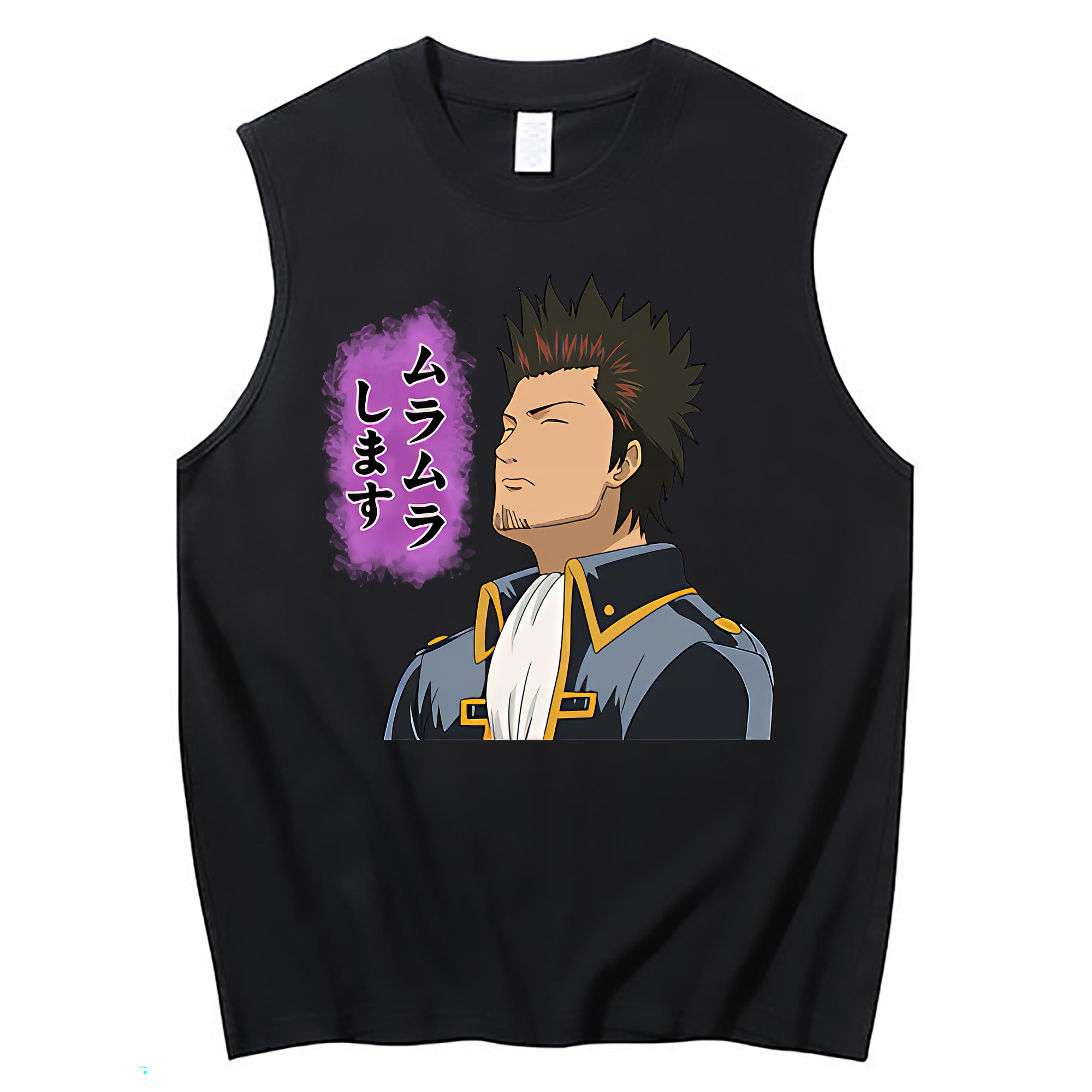 （画像用） ぎんたま 坂田銀時（さかたぎんとき） 神楽 志村新八（しむら しんぱち） GINTAMA Sakata Gintoki Kagura Shimura Shinpachi コットン100％タンクトップ（フロントプリント）