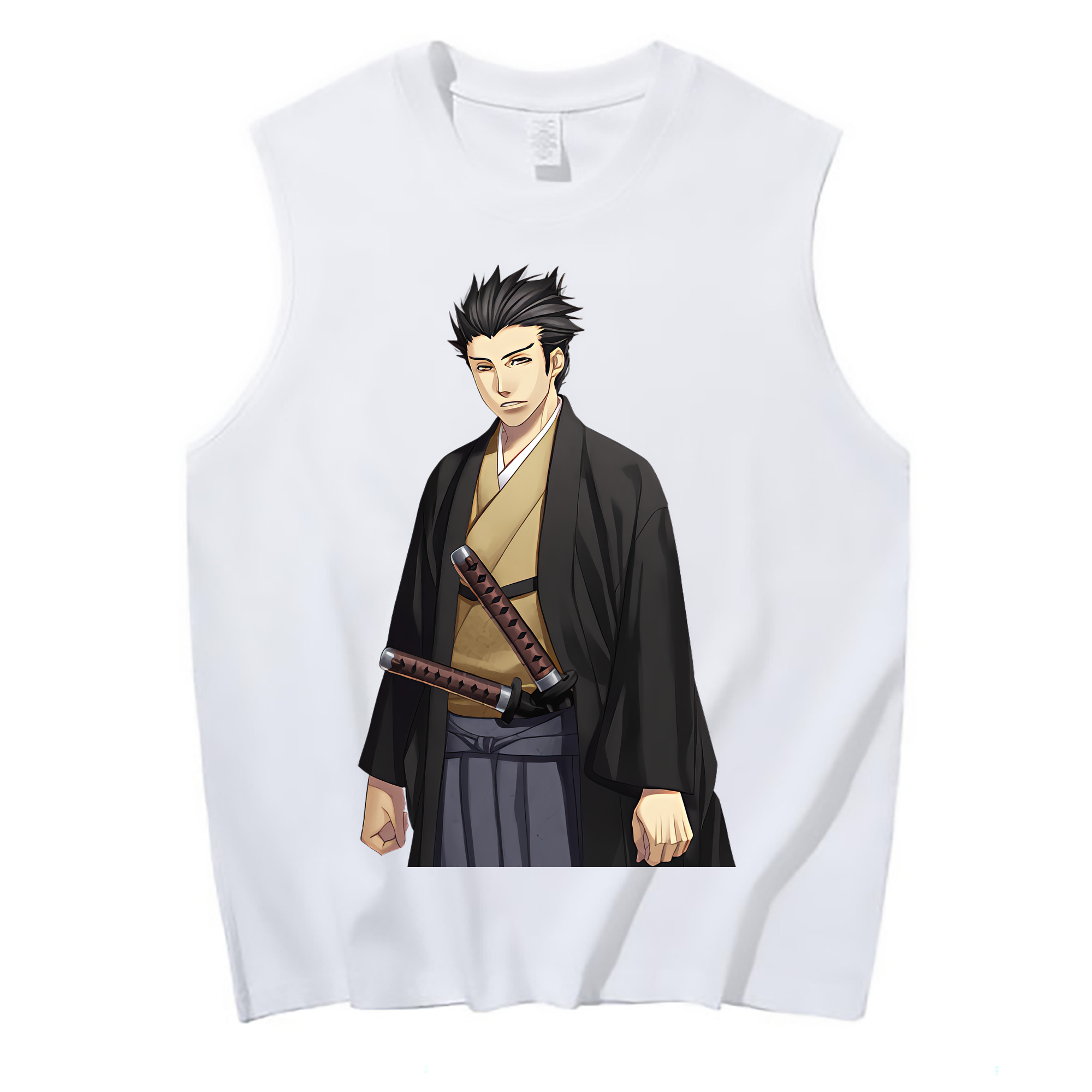 （画像用） ぎんたま 坂田銀時（さかたぎんとき） 神楽 志村新八（しむら しんぱち） GINTAMA Sakata Gintoki Kagura Shimura Shinpachi コットン100％タンクトップ（フロントプリント）