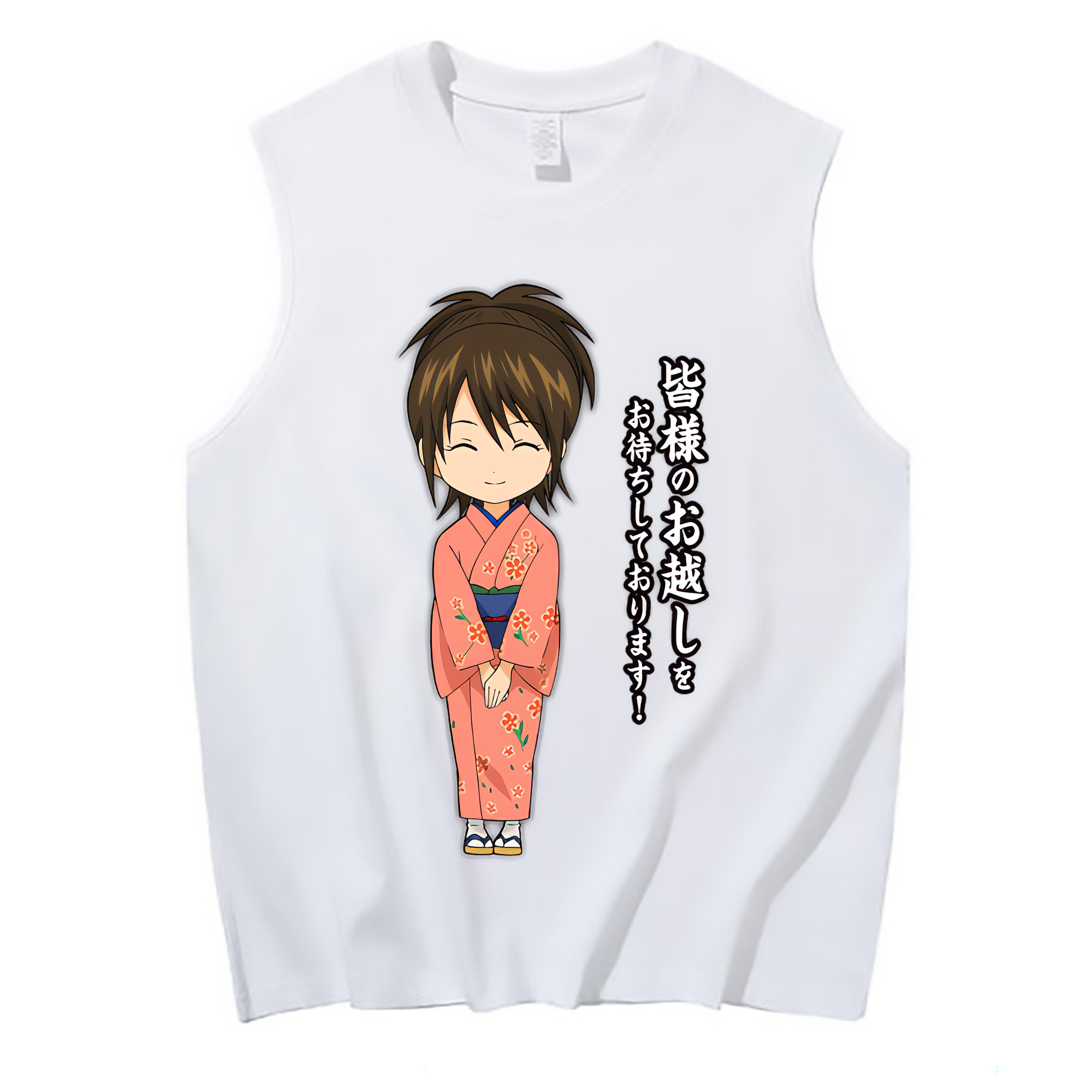 （画像用） ぎんたま 坂田銀時（さかたぎんとき） 神楽 志村新八（しむら しんぱち） GINTAMA Sakata Gintoki Kagura Shimura Shinpachi コットン100％タンクトップ（フロントプリント）