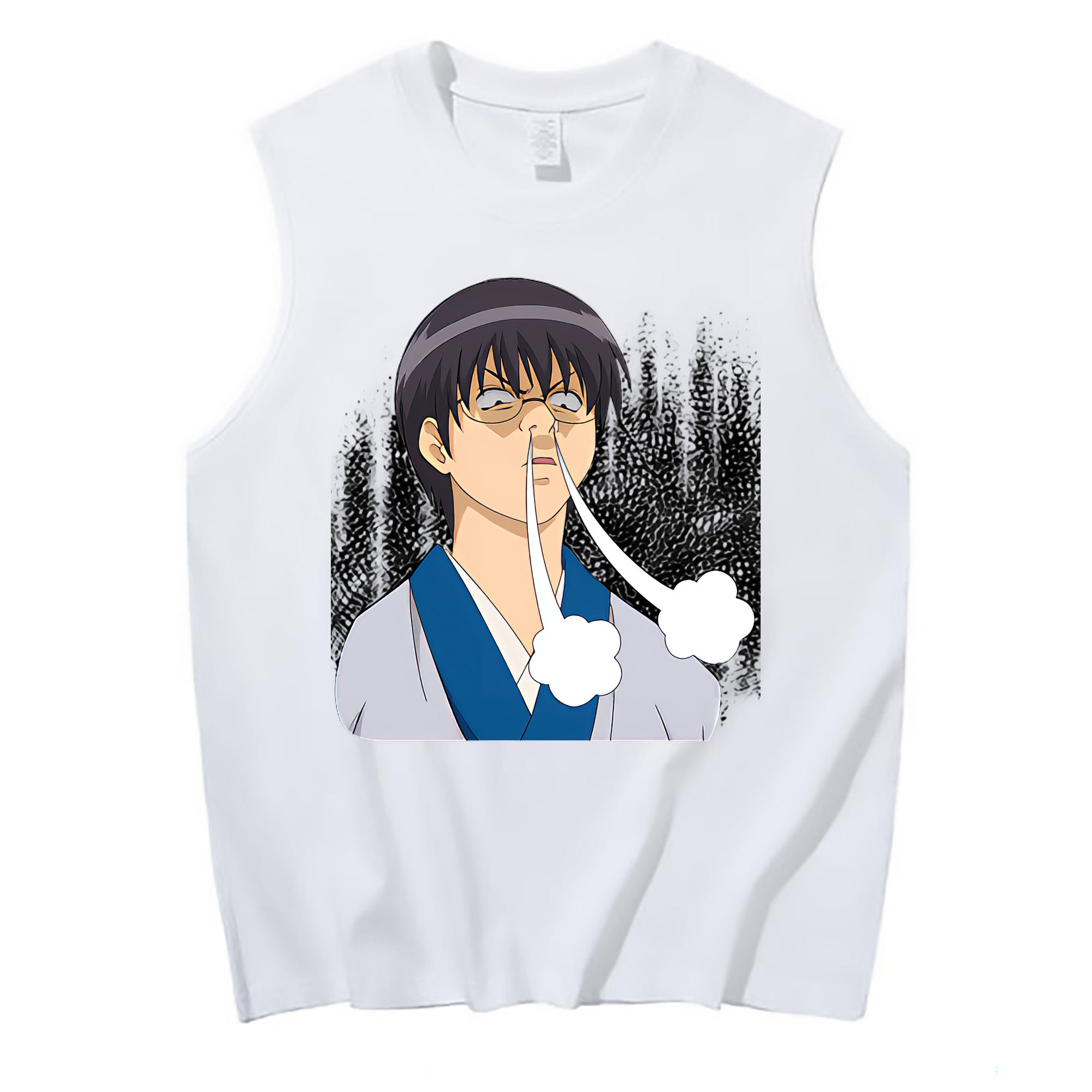 （画像用） ぎんたま 坂田銀時（さかたぎんとき） 神楽 志村新八（しむら しんぱち） GINTAMA Sakata Gintoki Kagura Shimura Shinpachi コットン100％タンクトップ（フロントプリント）