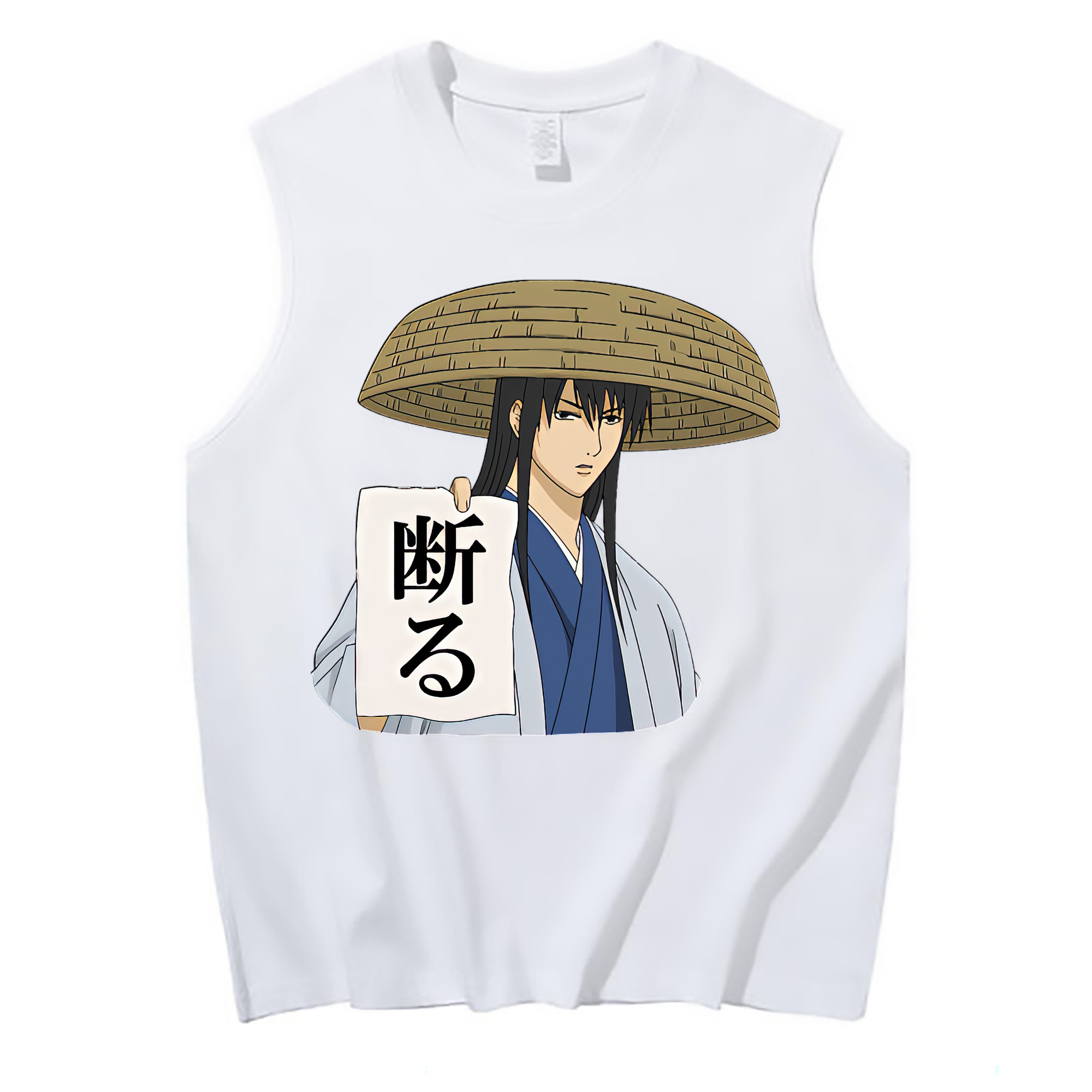 （画像用） ぎんたま 坂田銀時（さかたぎんとき） 神楽 志村新八（しむら しんぱち） GINTAMA Sakata Gintoki Kagura Shimura Shinpachi コットン100％タンクトップ（フロントプリント）