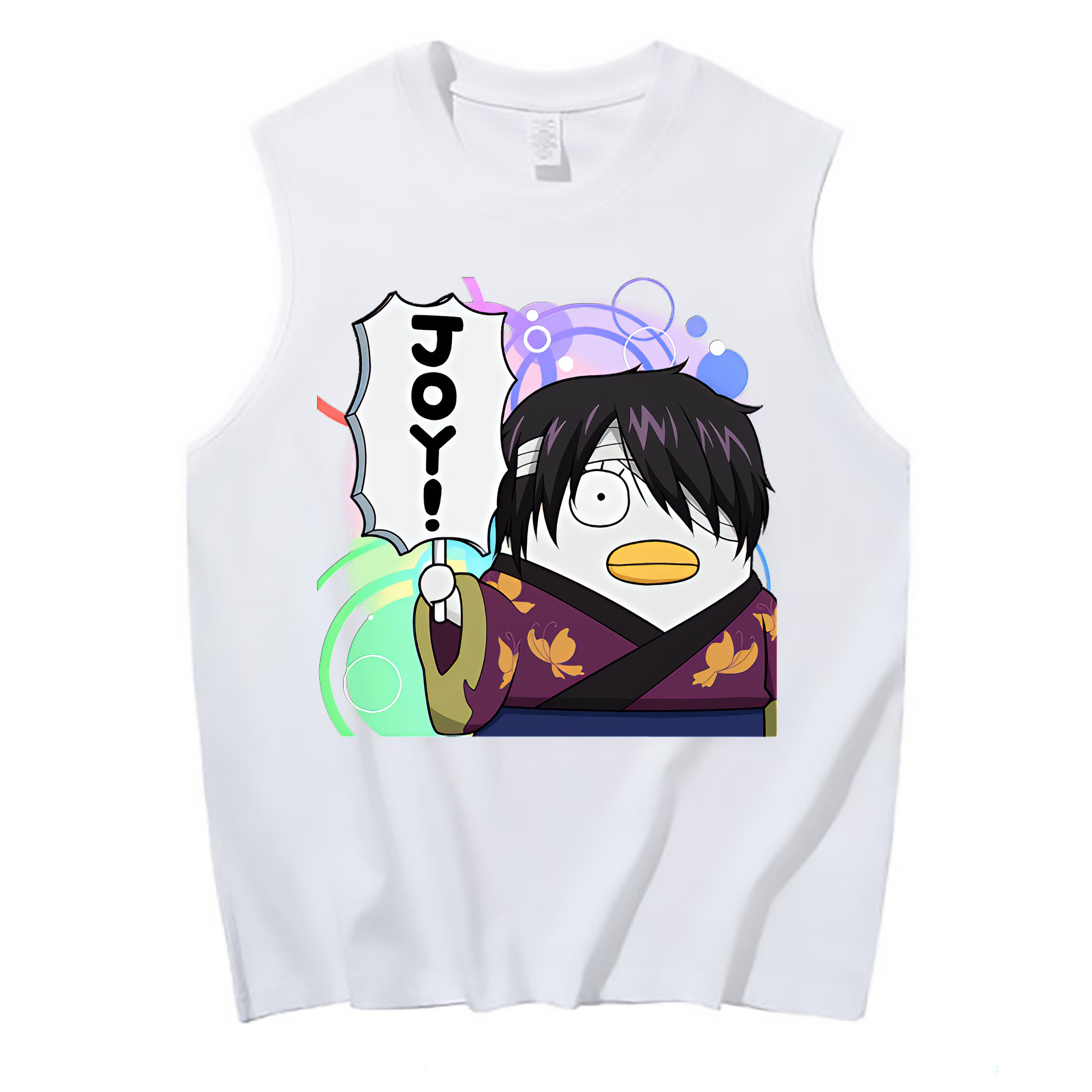（画像用） ぎんたま 坂田銀時（さかたぎんとき） 神楽 志村新八（しむら しんぱち） GINTAMA Sakata Gintoki Kagura Shimura Shinpachi コットン100％タンクトップ（フロントプリント）