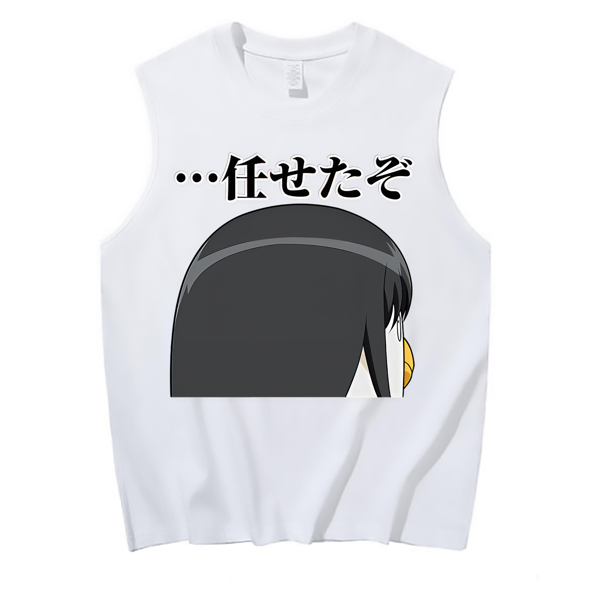 （画像用） ぎんたま 坂田銀時（さかたぎんとき） 神楽 志村新八（しむら しんぱち） GINTAMA Sakata Gintoki Kagura Shimura Shinpachi コットン100％タンクトップ（フロントプリント）