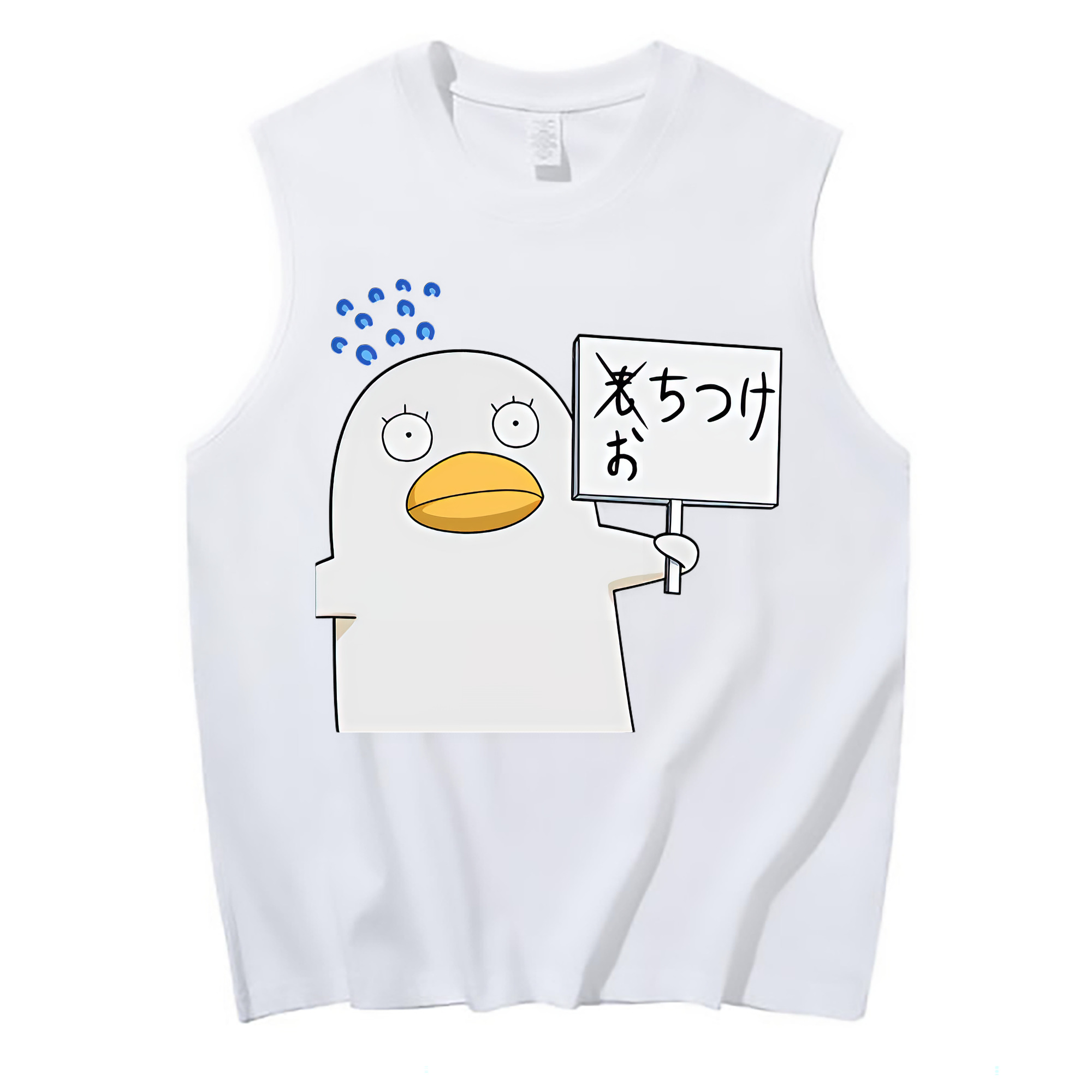 （画像用） ぎんたま 坂田銀時（さかたぎんとき） 神楽 志村新八（しむら しんぱち） GINTAMA Sakata Gintoki Kagura Shimura Shinpachi コットン100％タンクトップ（フロントプリント）