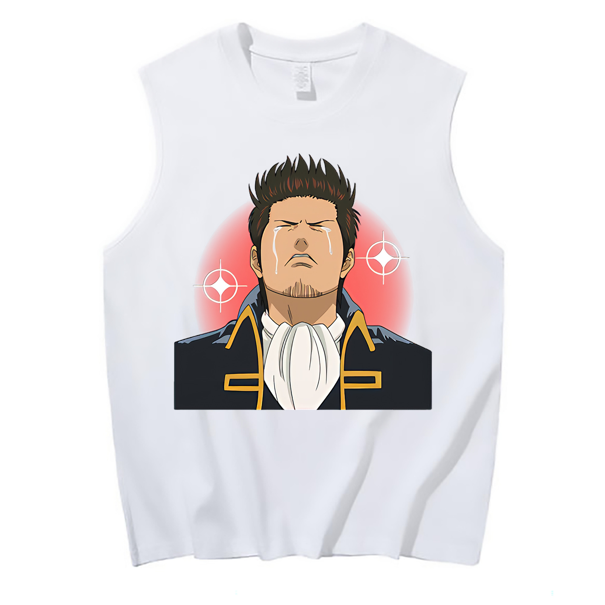 （画像用） ぎんたま 坂田銀時（さかたぎんとき） 神楽 志村新八（しむら しんぱち） GINTAMA Sakata Gintoki Kagura Shimura Shinpachi コットン100％タンクトップ（フロントプリント）