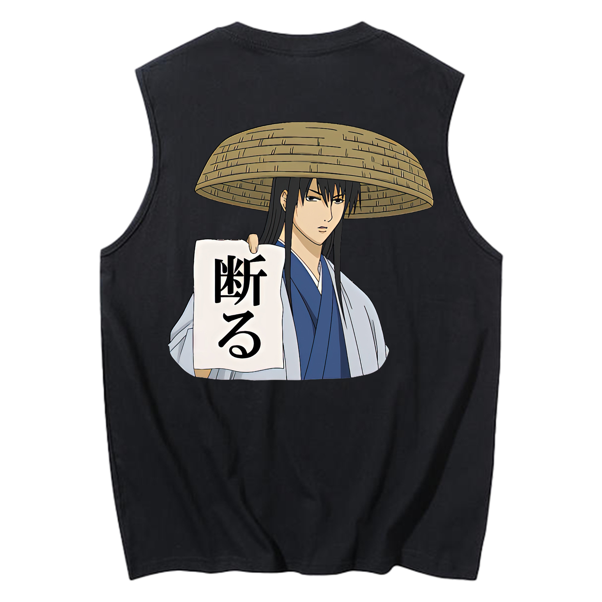 （画像用） ぎんたま 坂田銀時（さかたぎんとき） 神楽 志村新八（しむら しんぱち） GINTAMA Sakata Gintoki Kagura Shimura Shinpachi コットン100％タンクトップ（背面プリント）