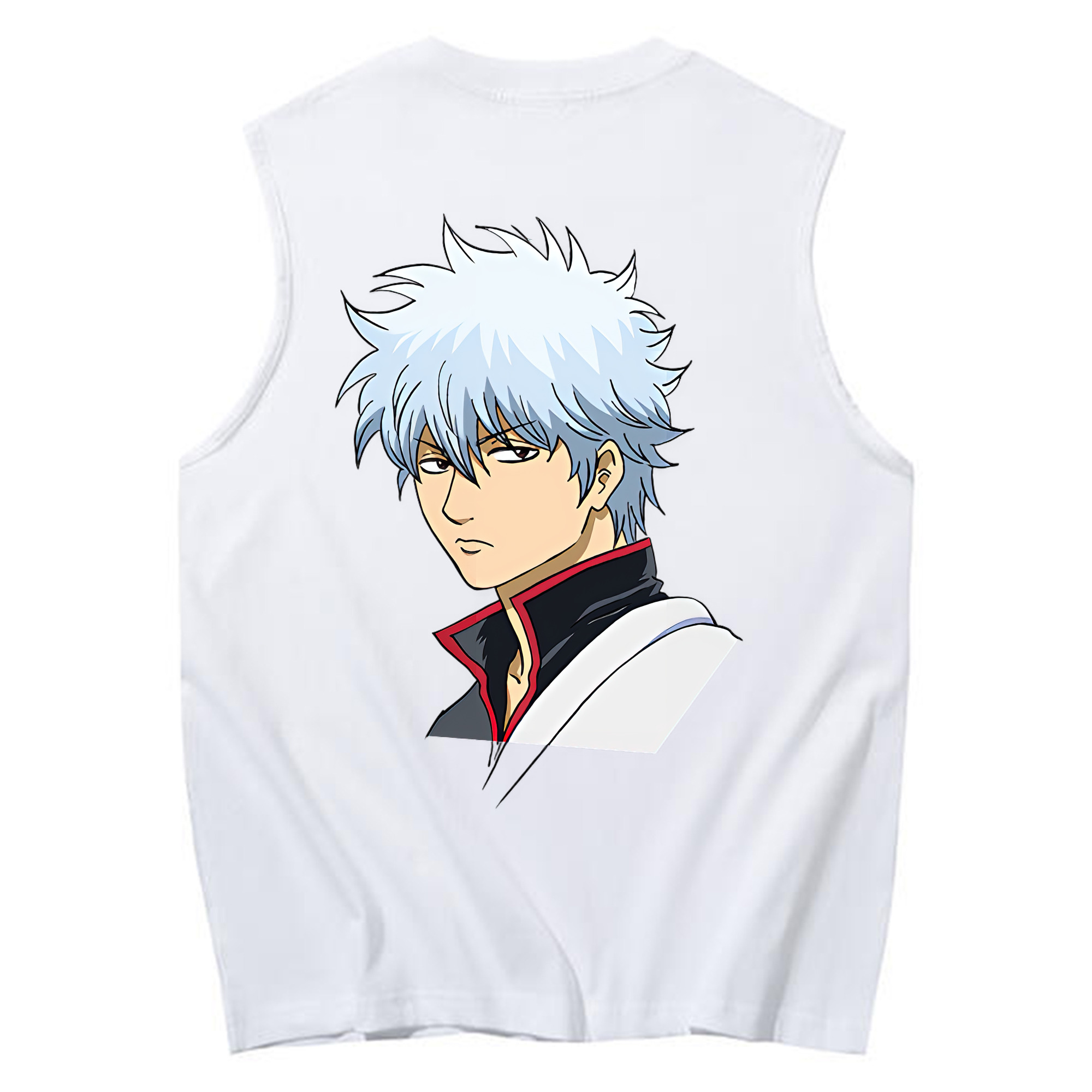 （画像用） ぎんたま 坂田銀時（さかたぎんとき） 神楽 志村新八（しむら しんぱち） GINTAMA Sakata Gintoki Kagura Shimura Shinpachi コットン100％タンクトップ（背面プリント）