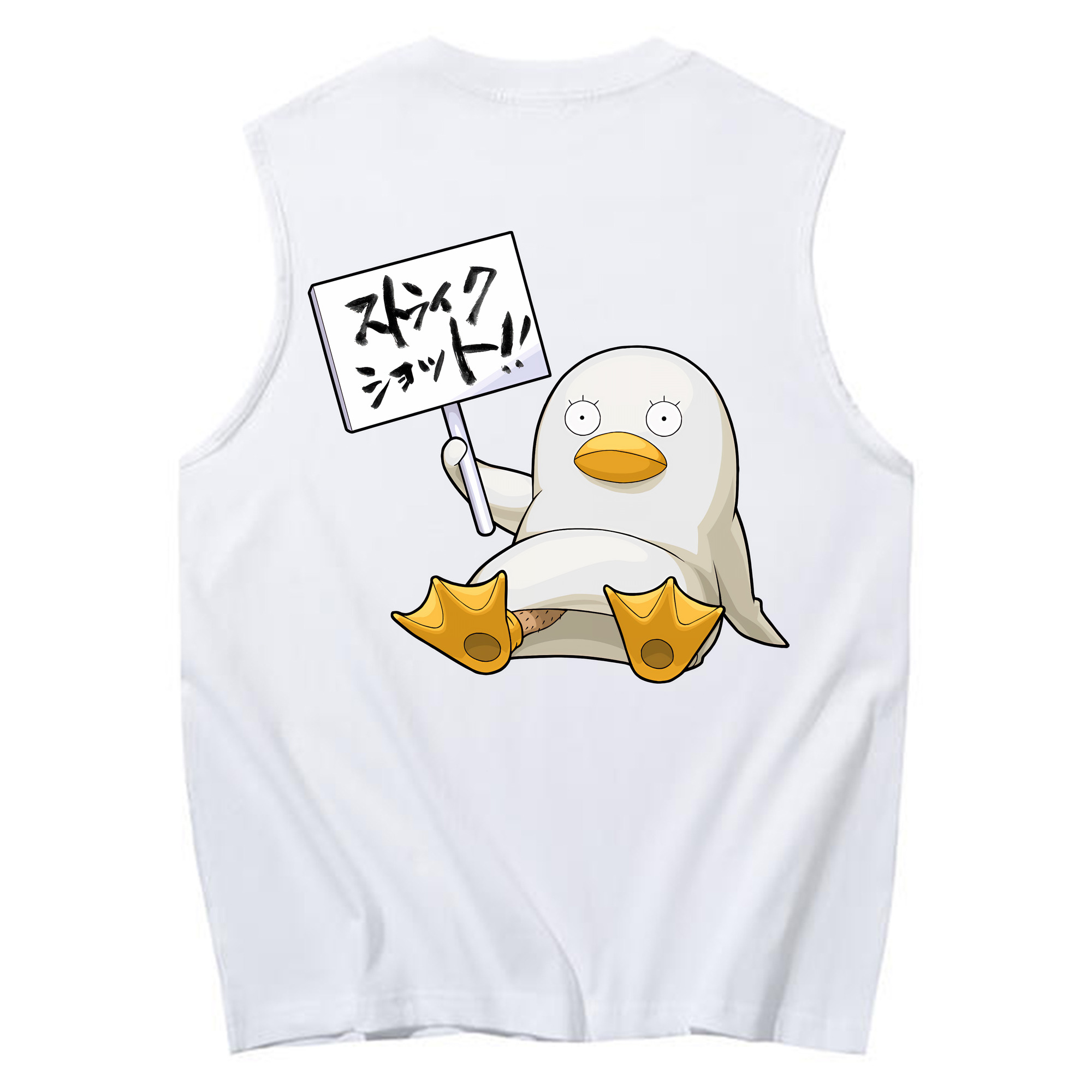 （画像用） ぎんたま 坂田銀時（さかたぎんとき） 神楽 志村新八（しむら しんぱち） GINTAMA Sakata Gintoki Kagura Shimura Shinpachi コットン100％タンクトップ（背面プリント）