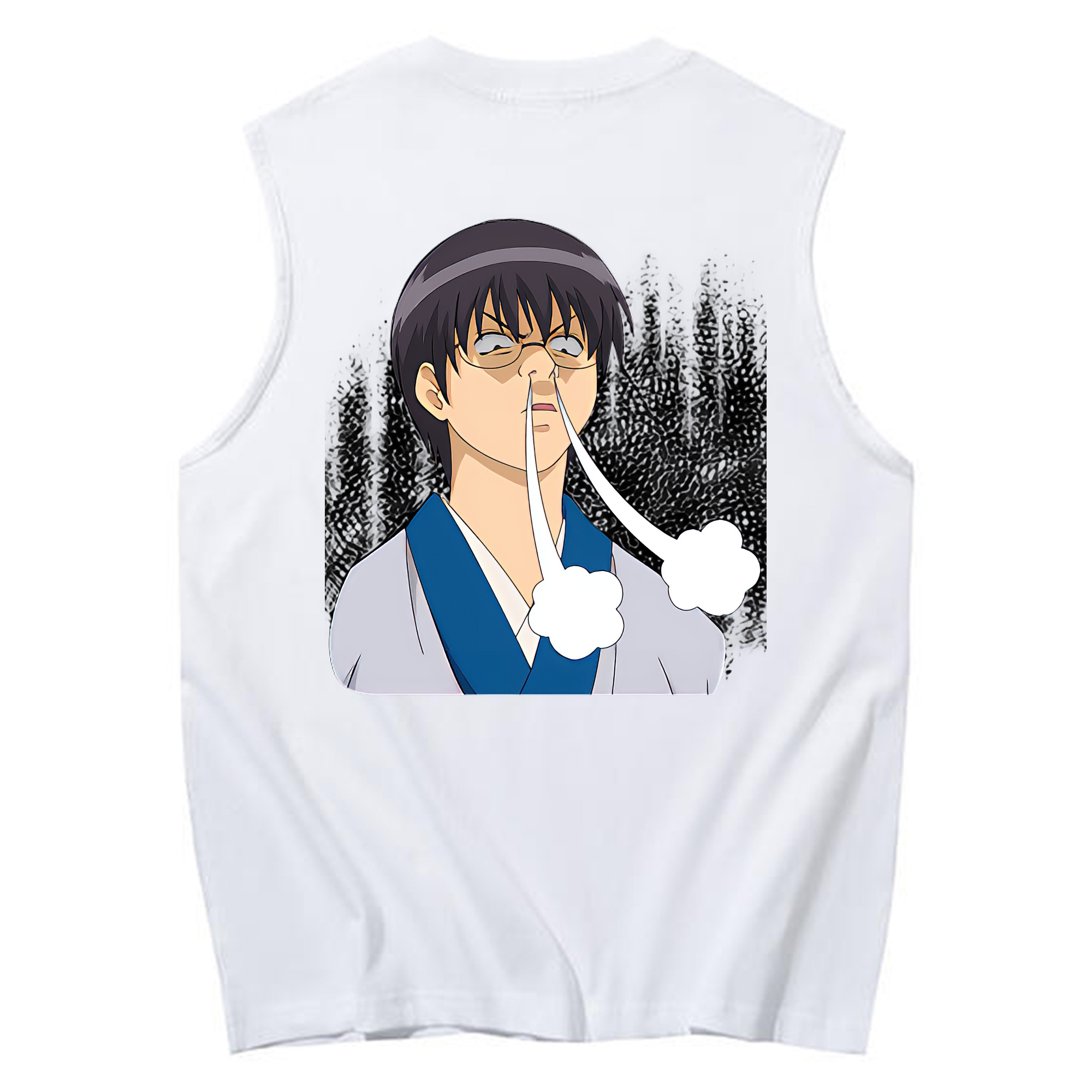 （画像用） ぎんたま 坂田銀時（さかたぎんとき） 神楽 志村新八（しむら しんぱち） GINTAMA Sakata Gintoki Kagura Shimura Shinpachi コットン100％タンクトップ（背面プリント）