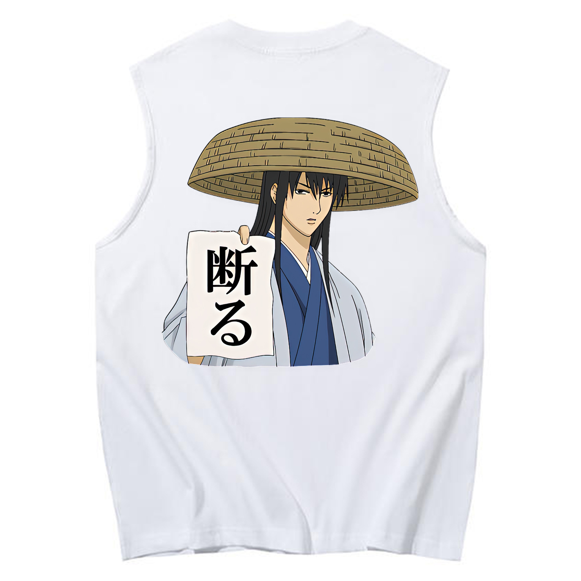 （画像用） ぎんたま 坂田銀時（さかたぎんとき） 神楽 志村新八（しむら しんぱち） GINTAMA Sakata Gintoki Kagura Shimura Shinpachi コットン100％タンクトップ（背面プリント）