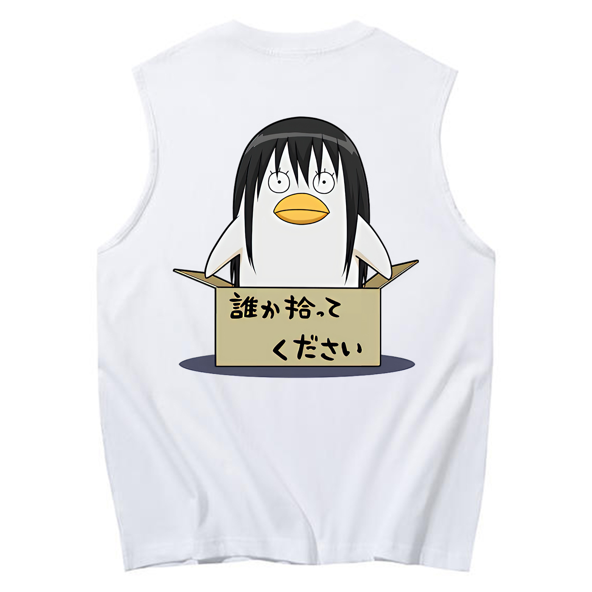 （画像用） ぎんたま 坂田銀時（さかたぎんとき） 神楽 志村新八（しむら しんぱち） GINTAMA Sakata Gintoki Kagura Shimura Shinpachi コットン100％タンクトップ（背面プリント）