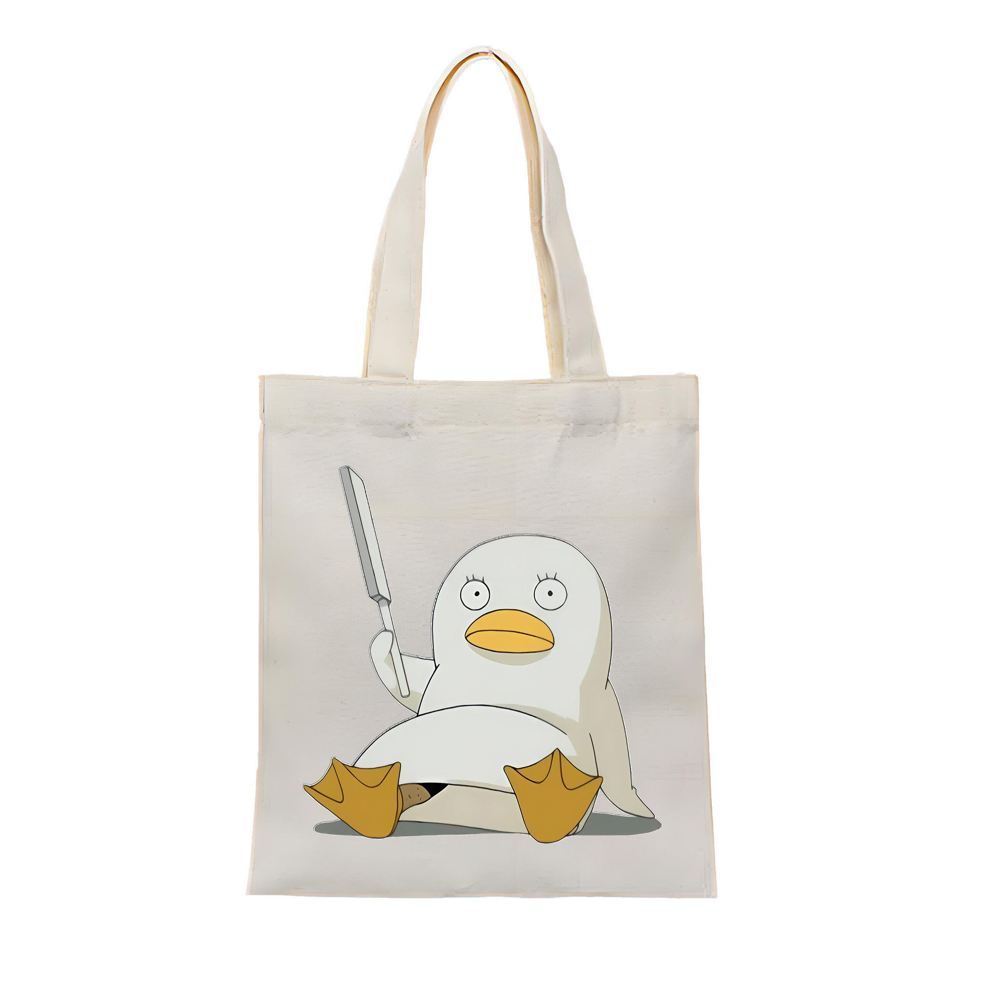（画像用） ぎんたま 坂田銀時（さかたぎんとき） 神楽 志村新八（しむら しんぱち） GINTAMA Sakata Gintoki Kagura Shimura Shinpachi 縦型キャンバス生地手提げバッグ　トートバッグ