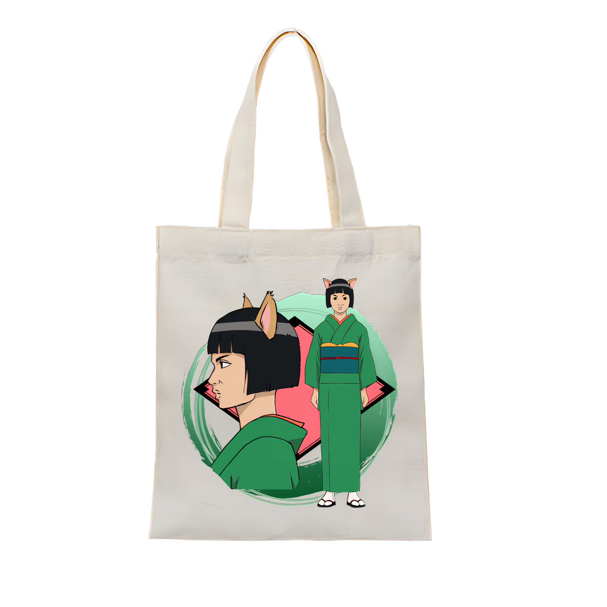 （画像用） ぎんたま 坂田銀時（さかたぎんとき） 神楽 志村新八（しむら しんぱち） GINTAMA Sakata Gintoki Kagura Shimura Shinpachi 縦型キャンバス生地手提げバッグ　トートバッグ