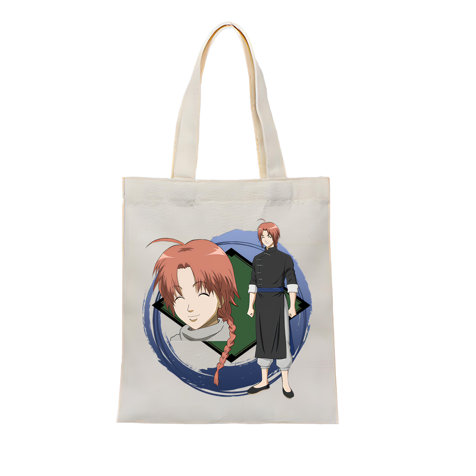 （画像用） ぎんたま 坂田銀時（さかたぎんとき） 神楽 志村新八（しむら しんぱち） GINTAMA Sakata Gintoki Kagura Shimura Shinpachi 縦型キャンバス生地手提げバッグ　トートバッグ