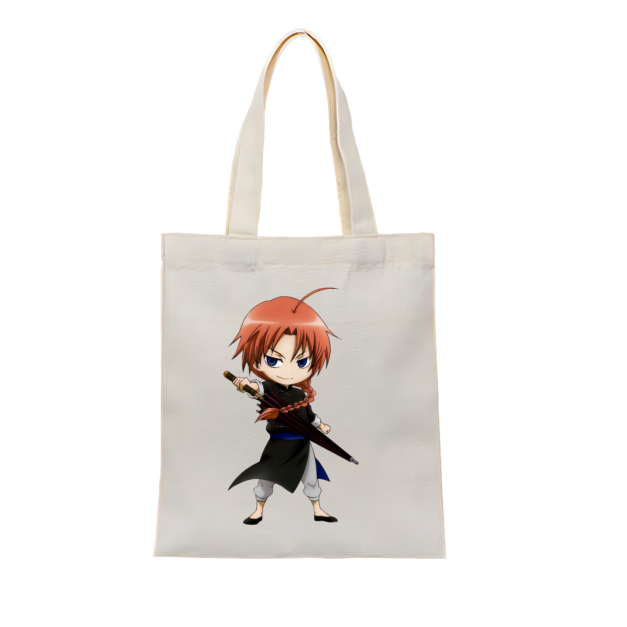 （画像用） ぎんたま 坂田銀時（さかたぎんとき） 神楽 志村新八（しむら しんぱち） GINTAMA Sakata Gintoki Kagura Shimura Shinpachi 縦型キャンバス生地手提げバッグ　トートバッグ