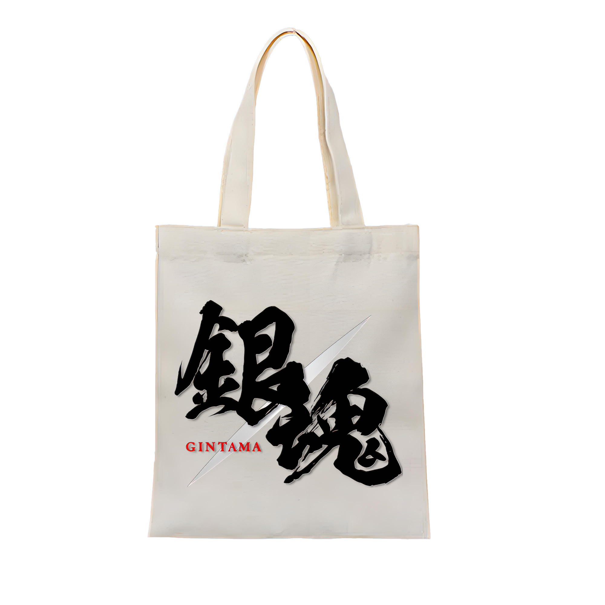 （画像用） ぎんたま 坂田銀時（さかたぎんとき） 神楽 志村新八（しむら しんぱち） GINTAMA Sakata Gintoki Kagura Shimura Shinpachi 縦型キャンバス生地手提げバッグ　トートバッグ