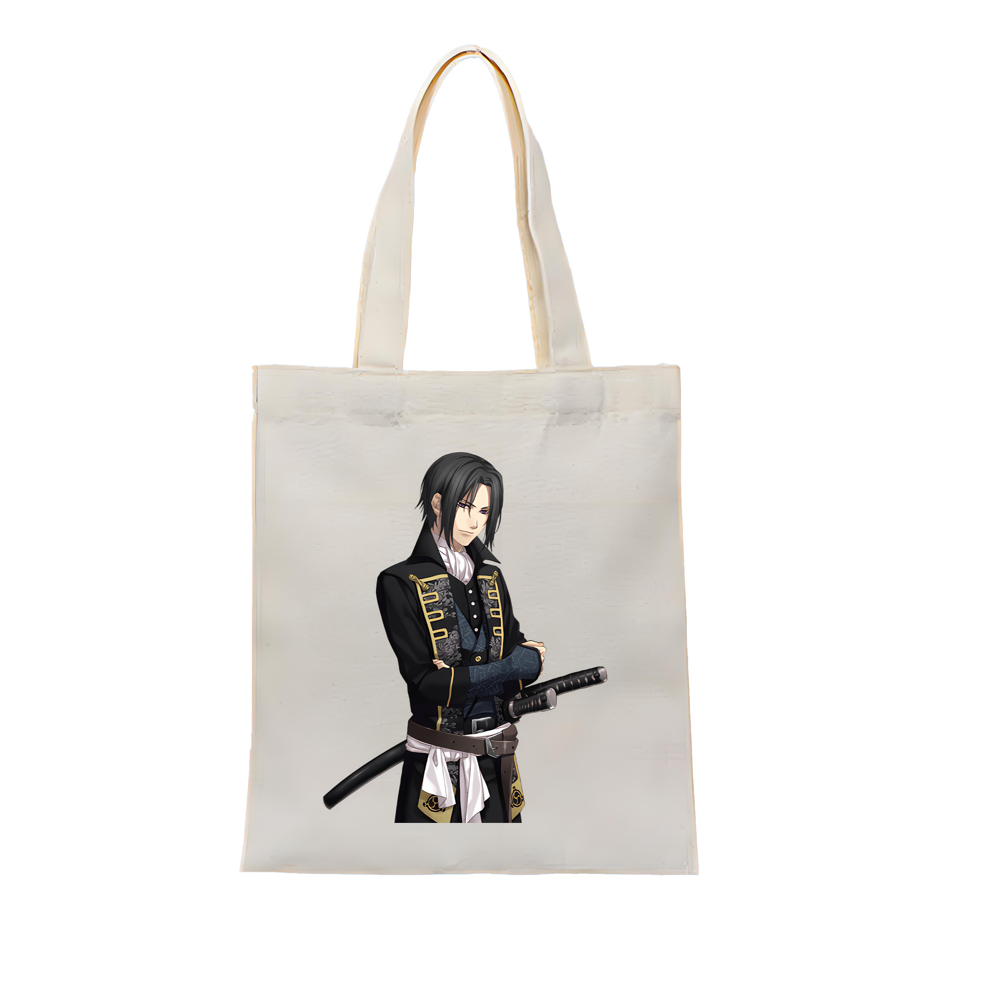 （画像用） ぎんたま 坂田銀時（さかたぎんとき） 神楽 志村新八（しむら しんぱち） GINTAMA Sakata Gintoki Kagura Shimura Shinpachi 縦型キャンバス生地手提げバッグ　トートバッグ