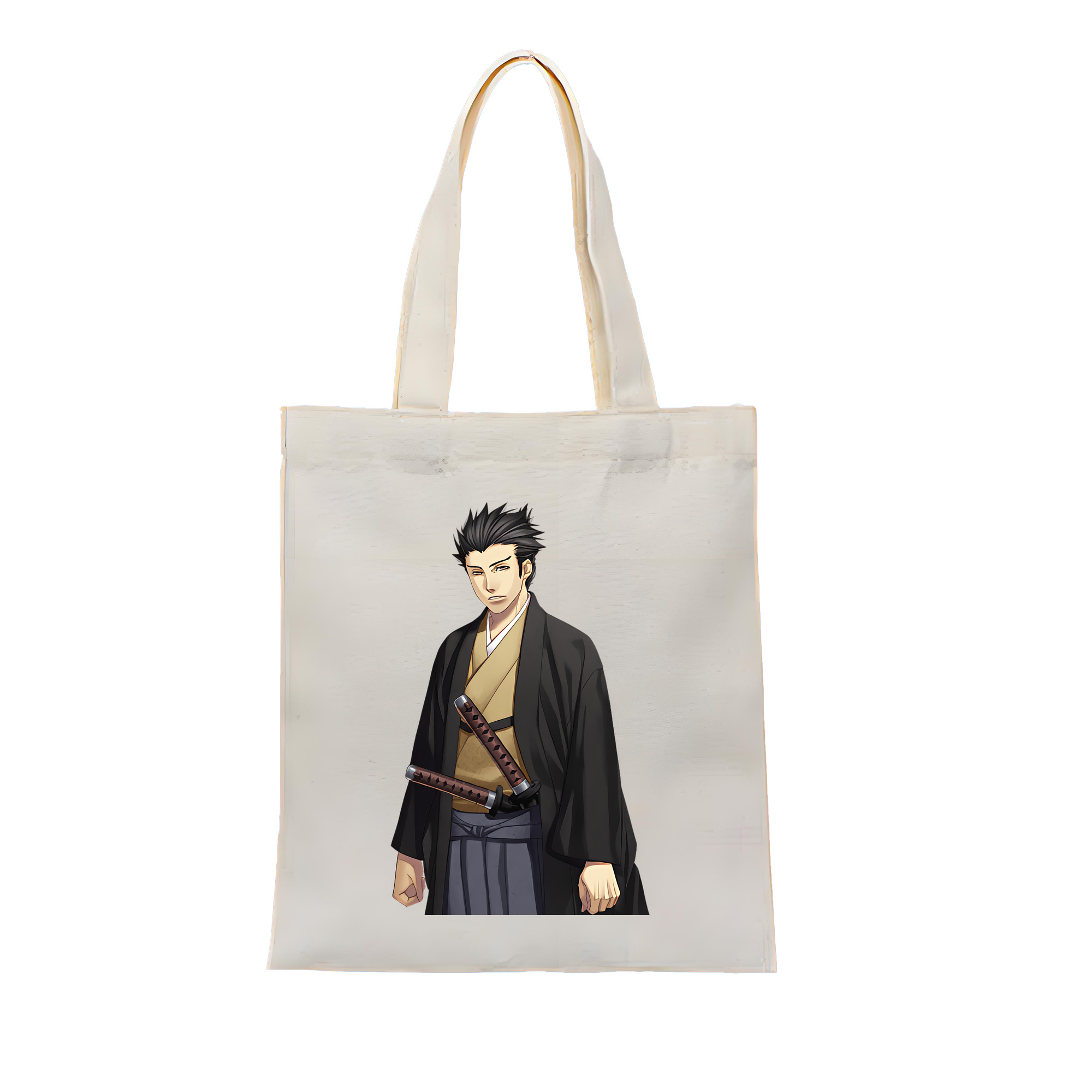 （画像用） ぎんたま 坂田銀時（さかたぎんとき） 神楽 志村新八（しむら しんぱち） GINTAMA Sakata Gintoki Kagura Shimura Shinpachi 縦型キャンバス生地手提げバッグ　トートバッグ