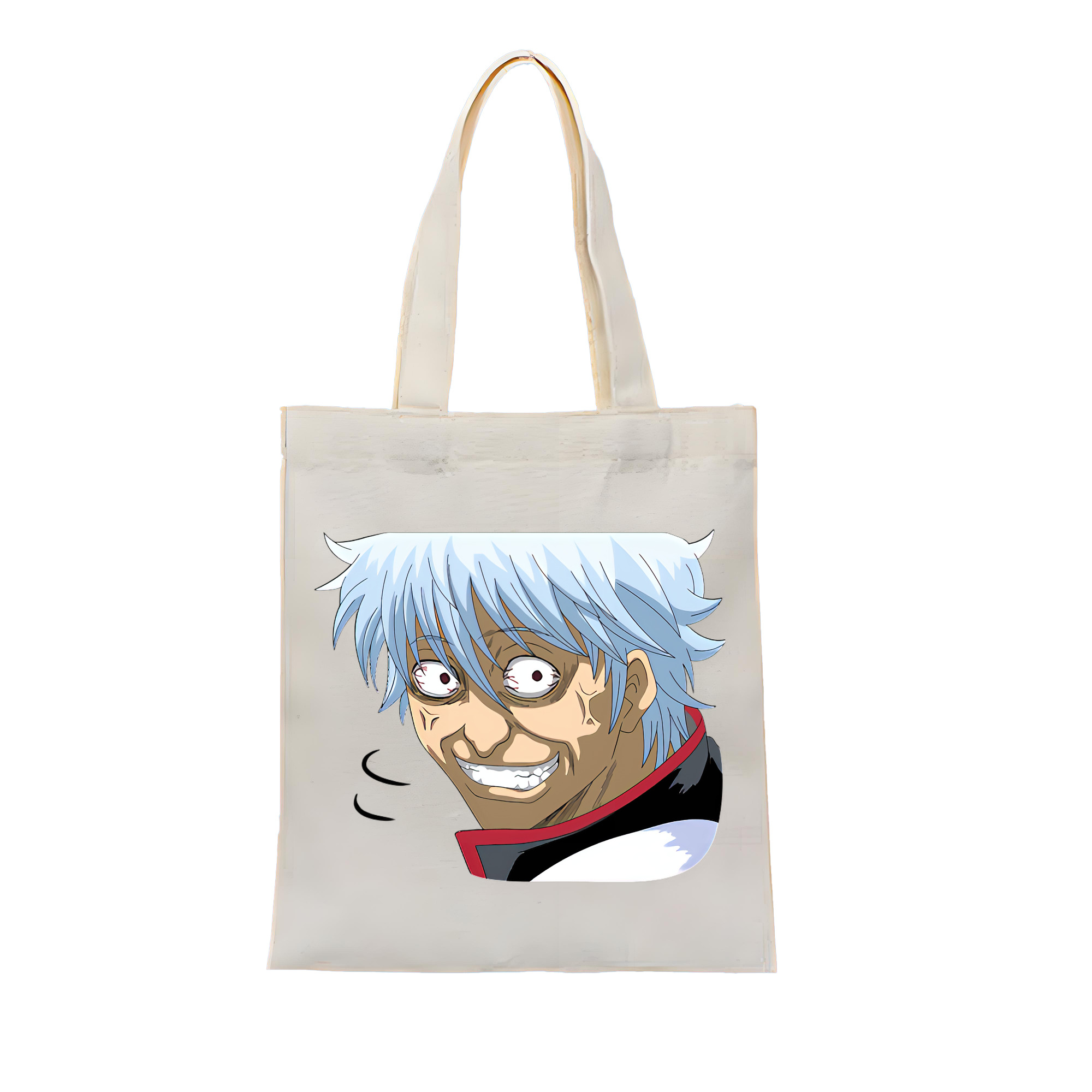 （画像用） ぎんたま 坂田銀時（さかたぎんとき） 神楽 志村新八（しむら しんぱち） GINTAMA Sakata Gintoki Kagura Shimura Shinpachi 縦型キャンバス生地手提げバッグ　トートバッグ