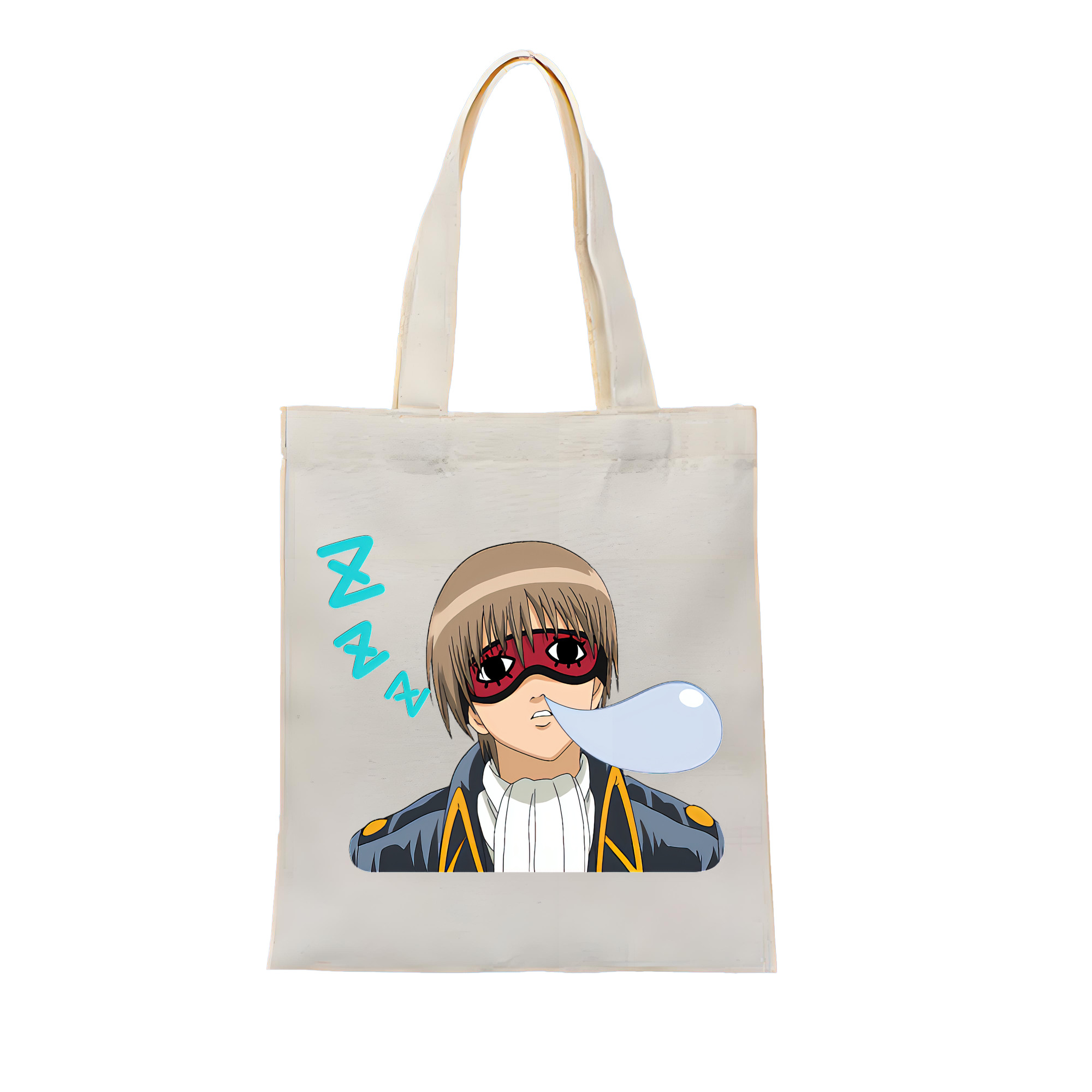 （画像用） ぎんたま 坂田銀時（さかたぎんとき） 神楽 志村新八（しむら しんぱち） GINTAMA Sakata Gintoki Kagura Shimura Shinpachi 縦型キャンバス生地手提げバッグ　トートバッグ