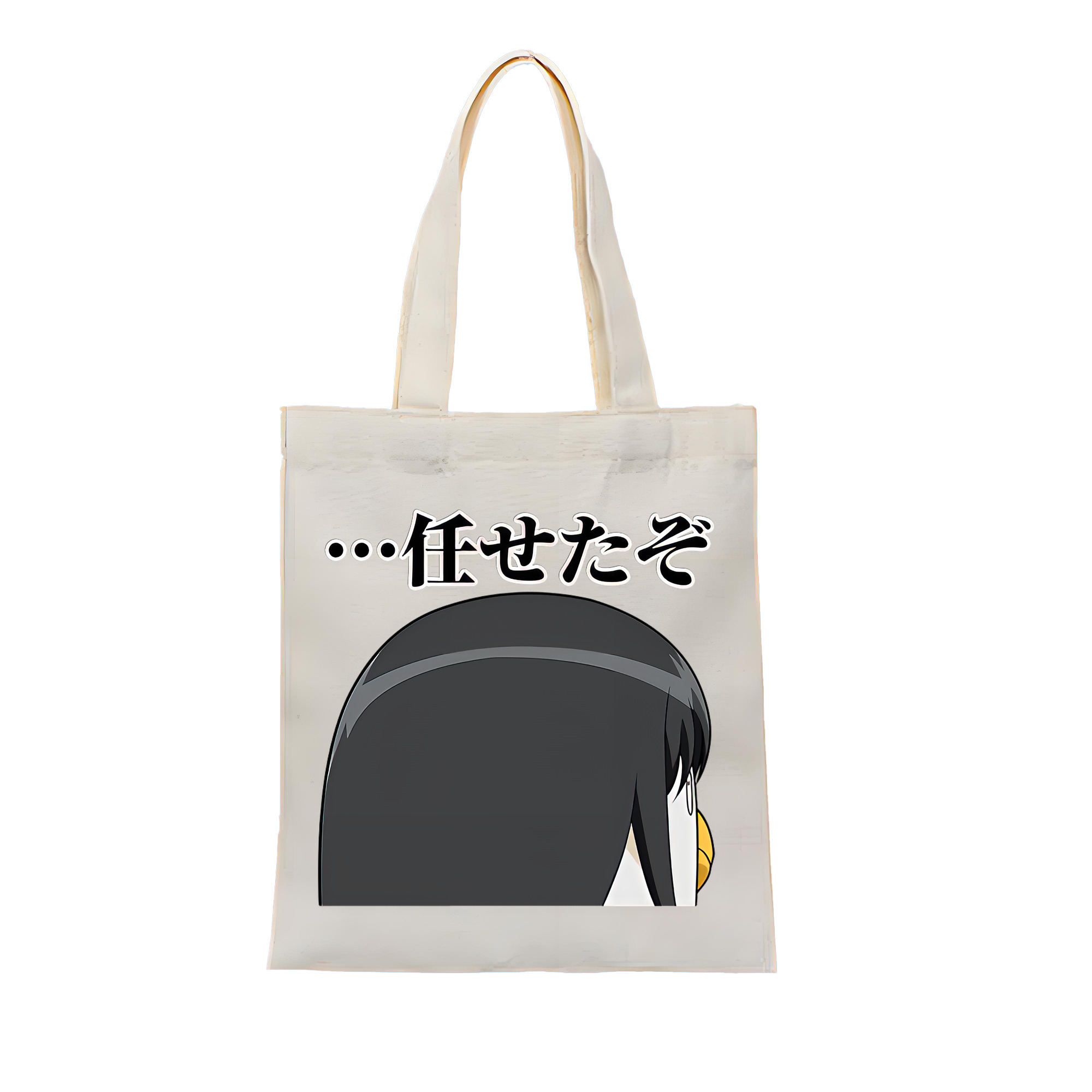 （画像用） ぎんたま 坂田銀時（さかたぎんとき） 神楽 志村新八（しむら しんぱち） GINTAMA Sakata Gintoki Kagura Shimura Shinpachi 縦型キャンバス生地手提げバッグ　トートバッグ