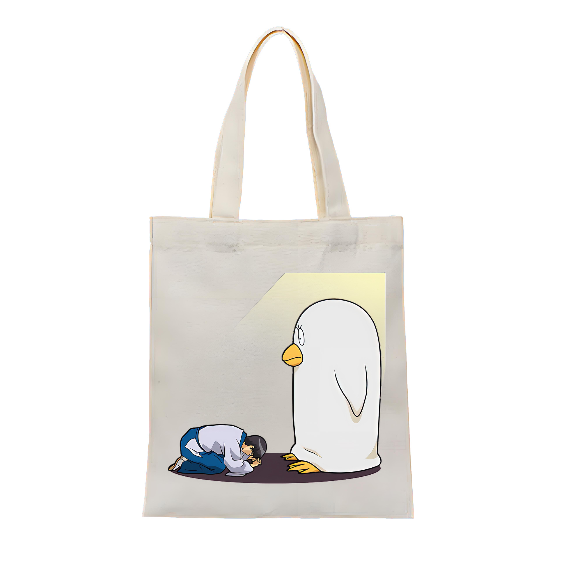 （画像用） ぎんたま 坂田銀時（さかたぎんとき） 神楽 志村新八（しむら しんぱち） GINTAMA Sakata Gintoki Kagura Shimura Shinpachi 縦型キャンバス生地手提げバッグ　トートバッグ