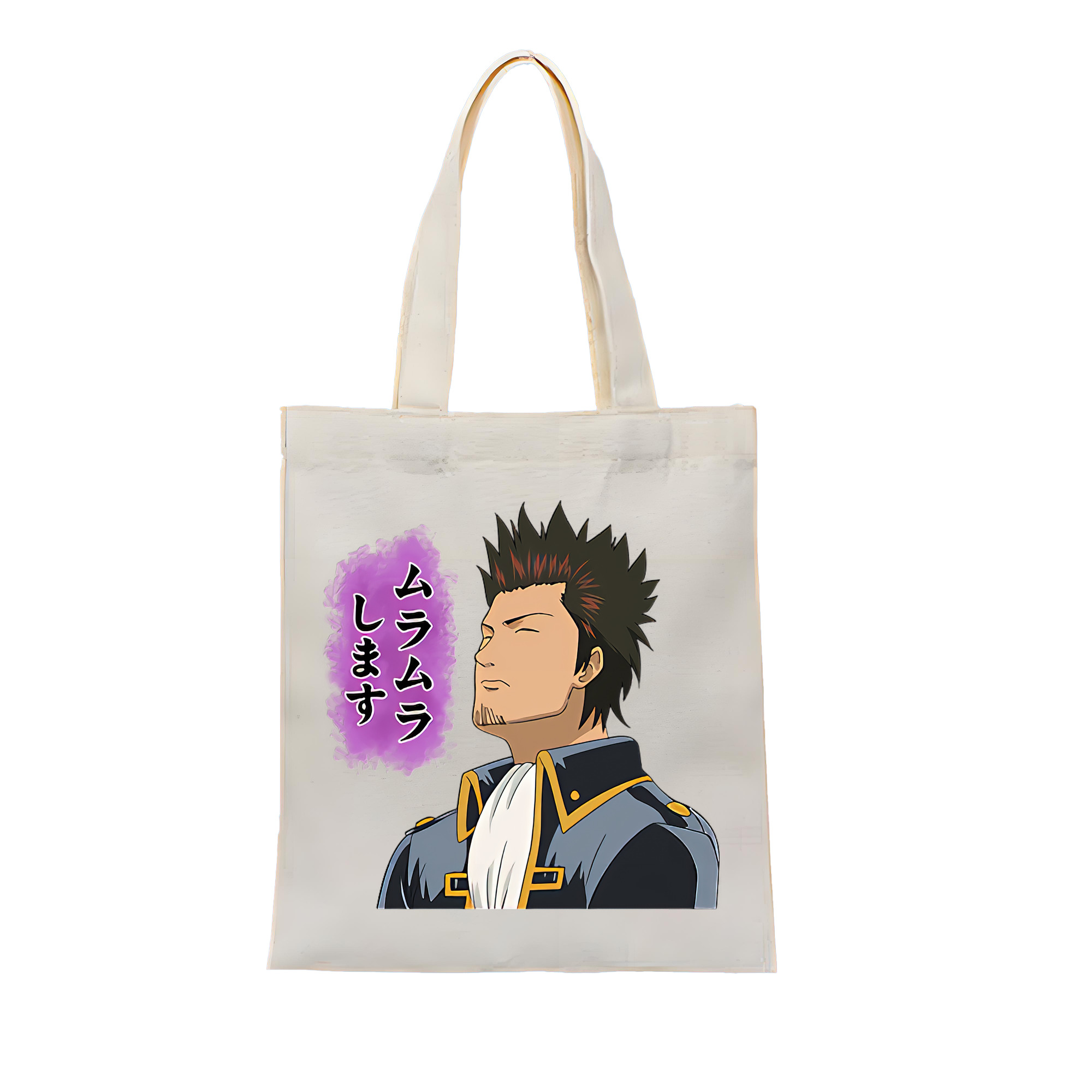 （画像用） ぎんたま 坂田銀時（さかたぎんとき） 神楽 志村新八（しむら しんぱち） GINTAMA Sakata Gintoki Kagura Shimura Shinpachi 縦型キャンバス生地手提げバッグ　トートバッグ