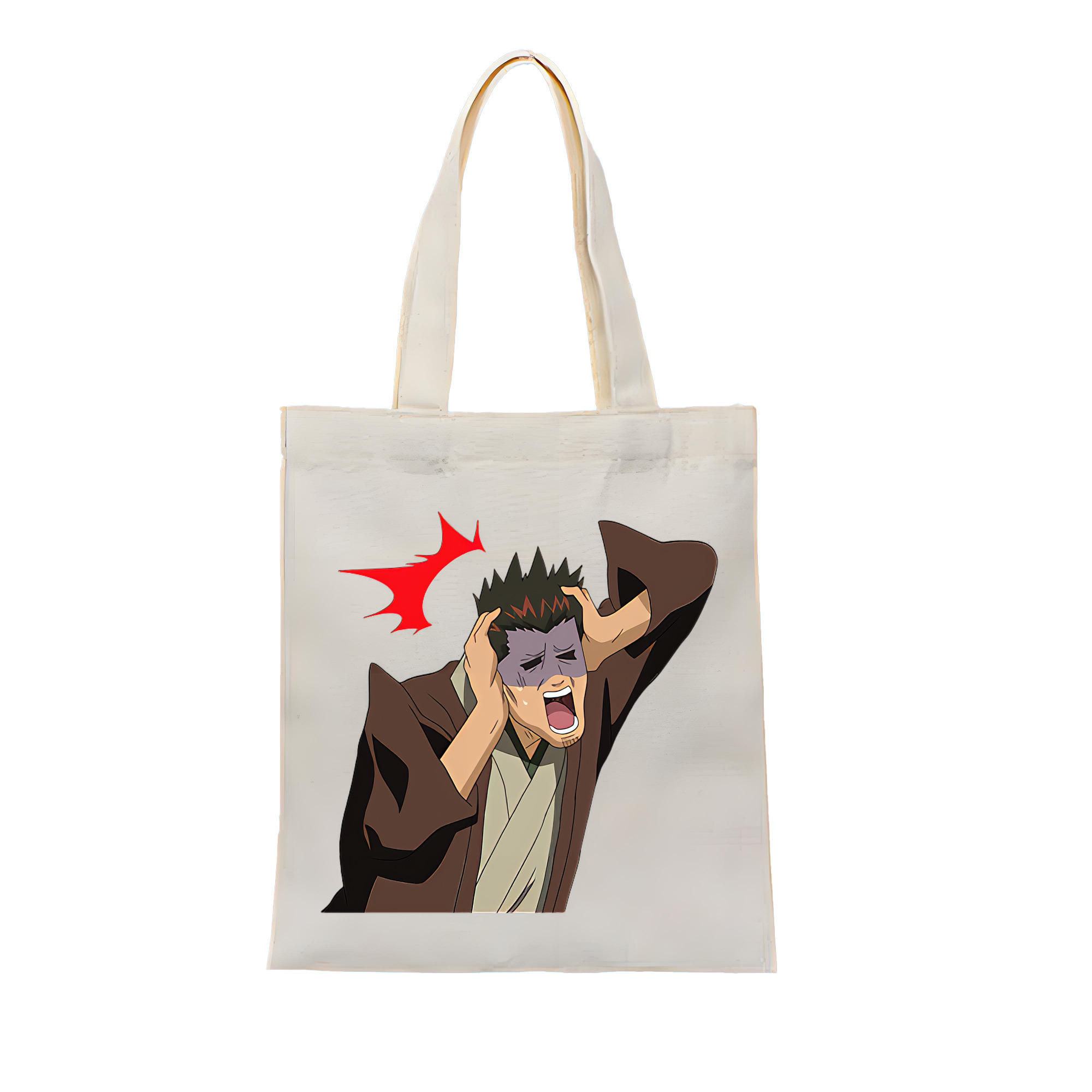（画像用） ぎんたま 坂田銀時（さかたぎんとき） 神楽 志村新八（しむら しんぱち） GINTAMA Sakata Gintoki Kagura Shimura Shinpachi 縦型キャンバス生地手提げバッグ　トートバッグ