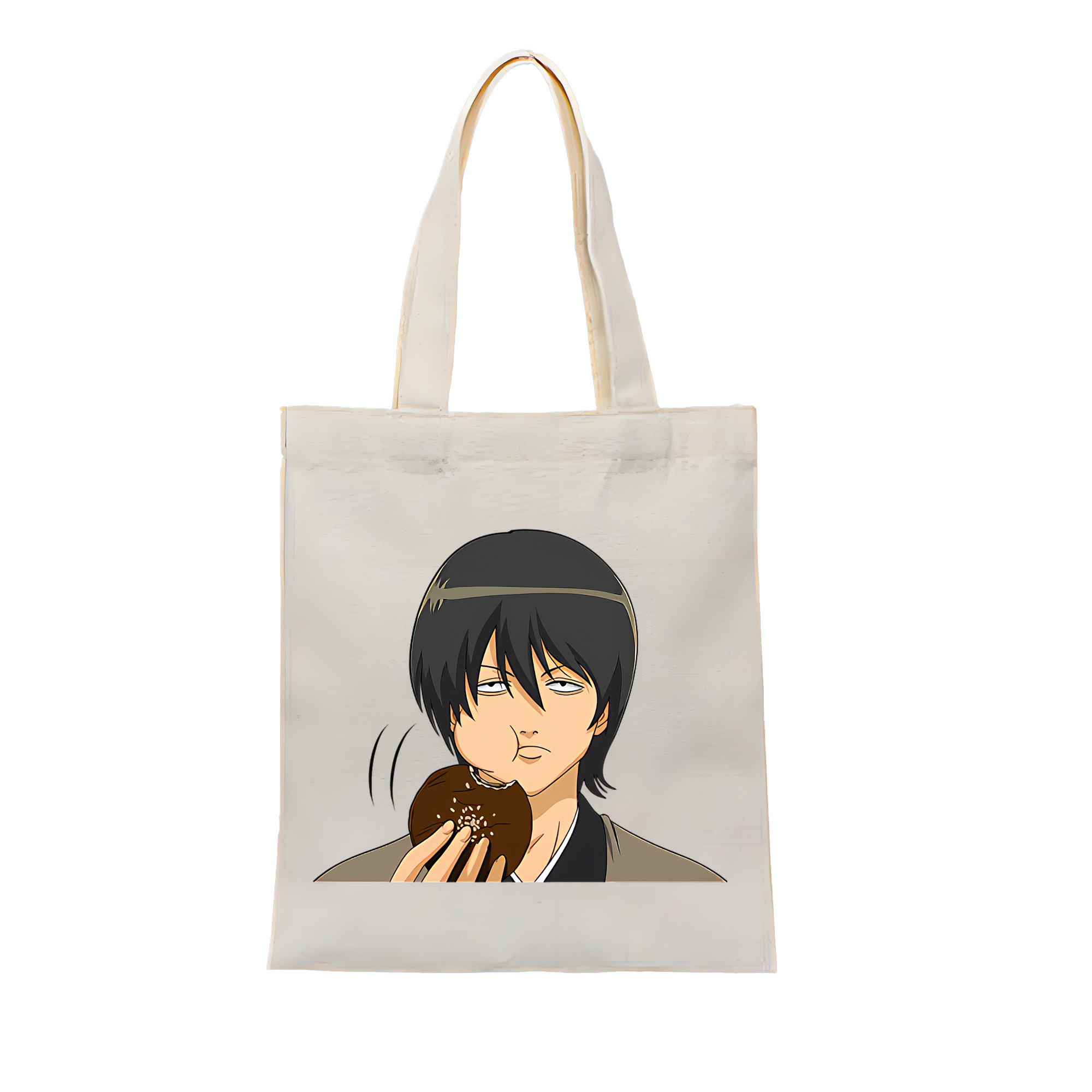 （画像用） ぎんたま 坂田銀時（さかたぎんとき） 神楽 志村新八（しむら しんぱち） GINTAMA Sakata Gintoki Kagura Shimura Shinpachi 縦型キャンバス生地手提げバッグ　トートバッグ