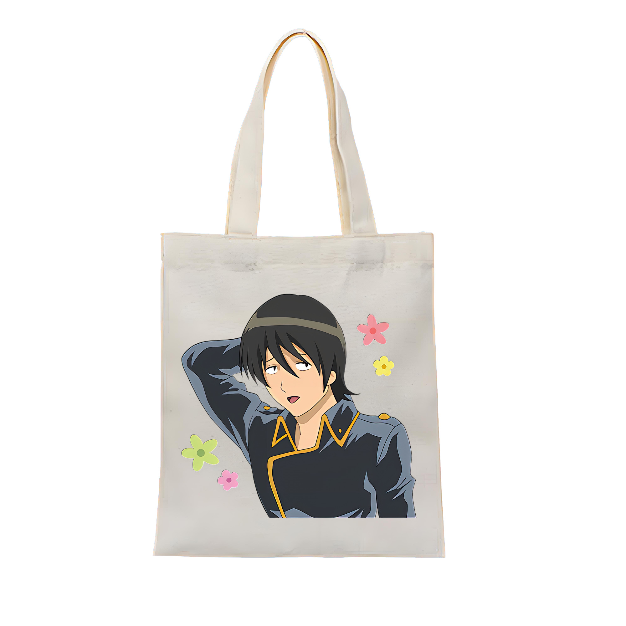 （画像用） ぎんたま 坂田銀時（さかたぎんとき） 神楽 志村新八（しむら しんぱち） GINTAMA Sakata Gintoki Kagura Shimura Shinpachi 縦型キャンバス生地手提げバッグ　トートバッグ