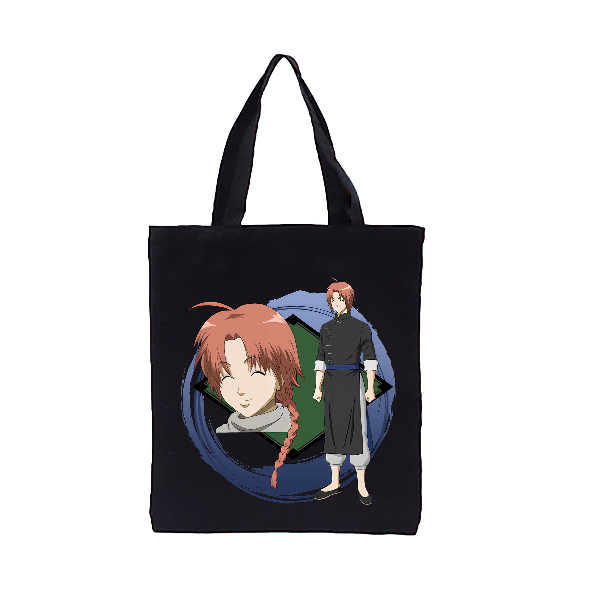 （画像用） ぎんたま 坂田銀時（さかたぎんとき） 神楽 志村新八（しむら しんぱち） GINTAMA Sakata Gintoki Kagura Shimura Shinpachi 縦型キャンバス生地手提げバッグ　トートバッグ